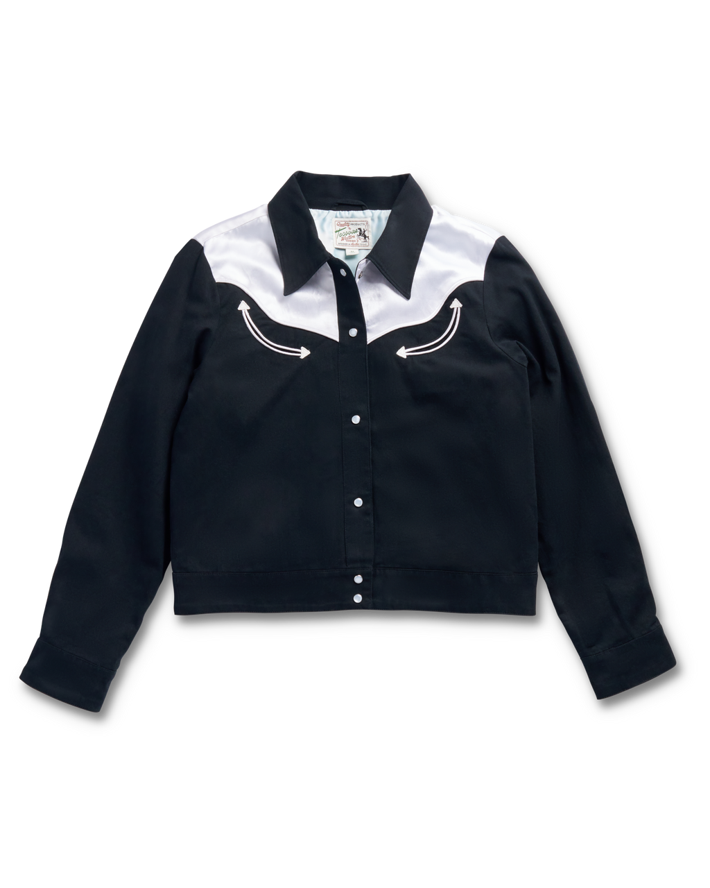 Women's Dolly Jacket - Black White Cotton