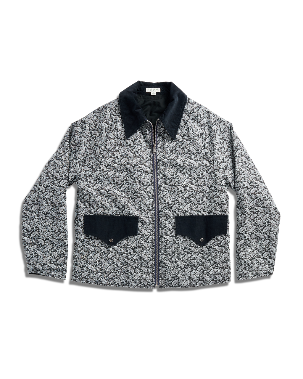 Women's Liner Jacket - Black White Polyester Blend
