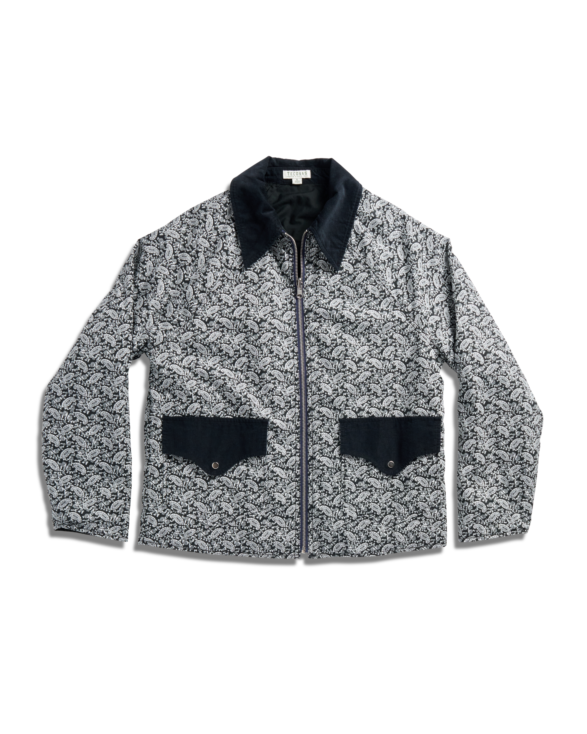 Women's Liner Jacket - Black White Polyester Blend