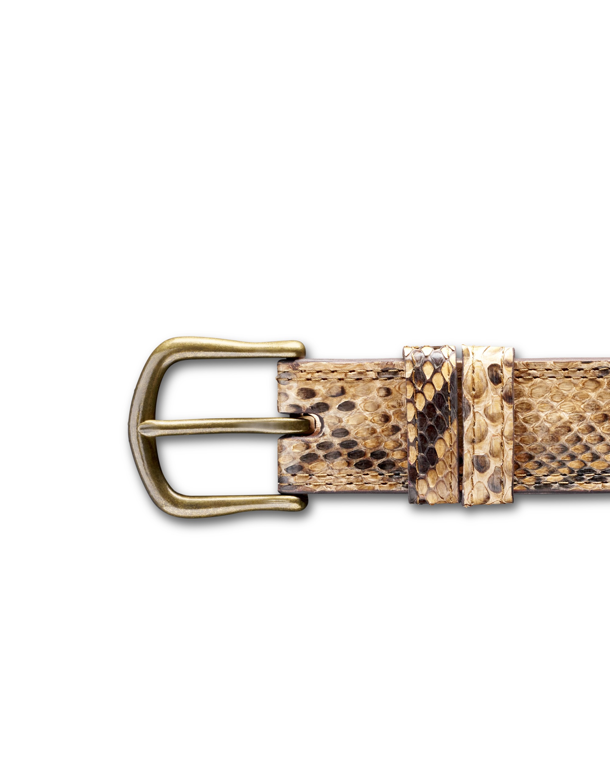 Women's Python Belt - Natural Python