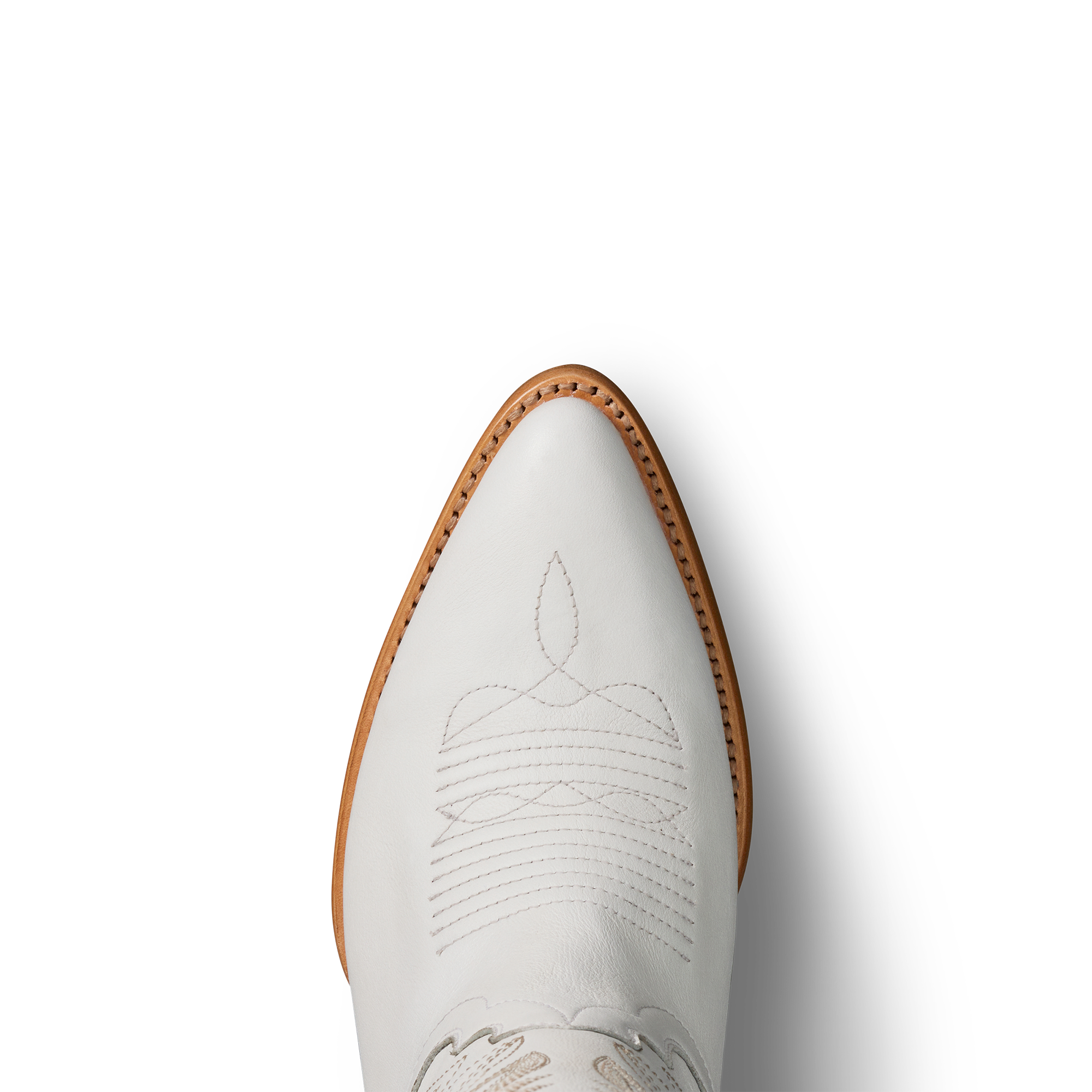 The Abby Wide Calf - Snow Cowhide