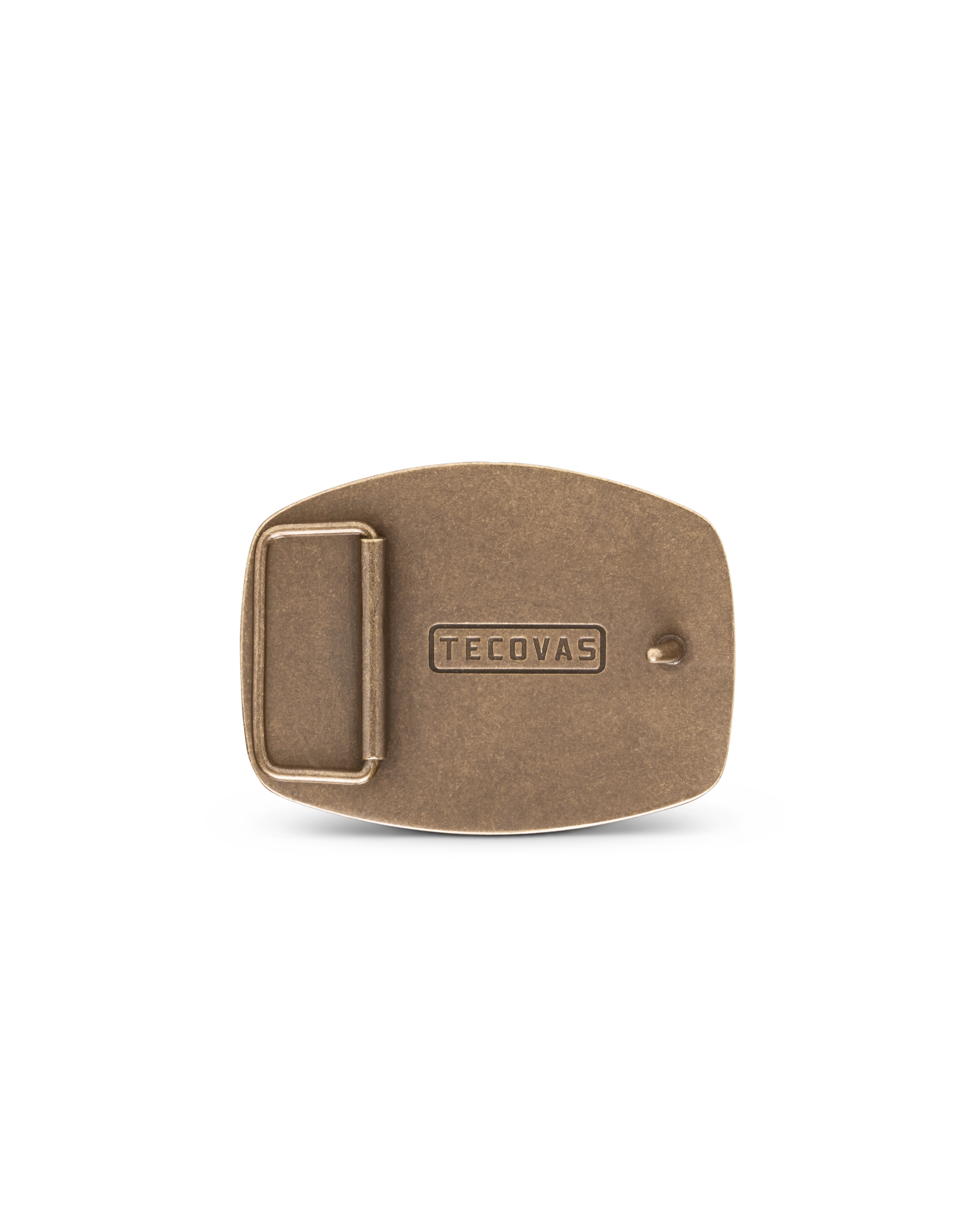 Bison Buckle - Antique Brass Metal