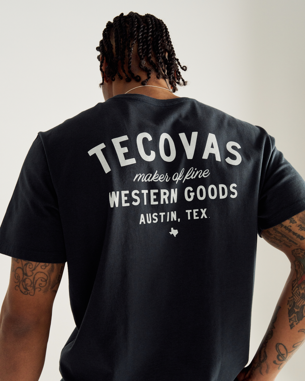 Men's Fine Makers Pocket Tee - Black Bone Supima Cotton