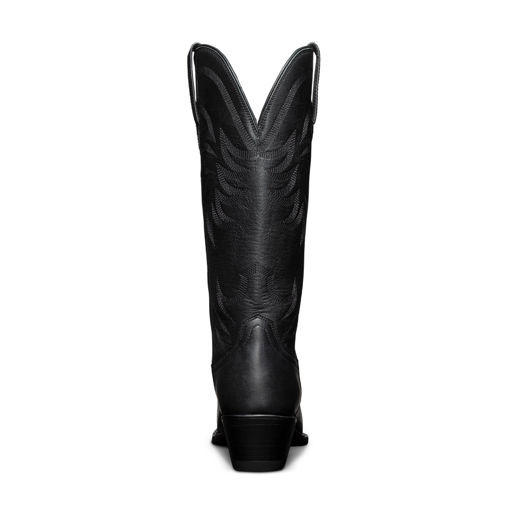 The Annie Wide Calf - Midnight Cowhide