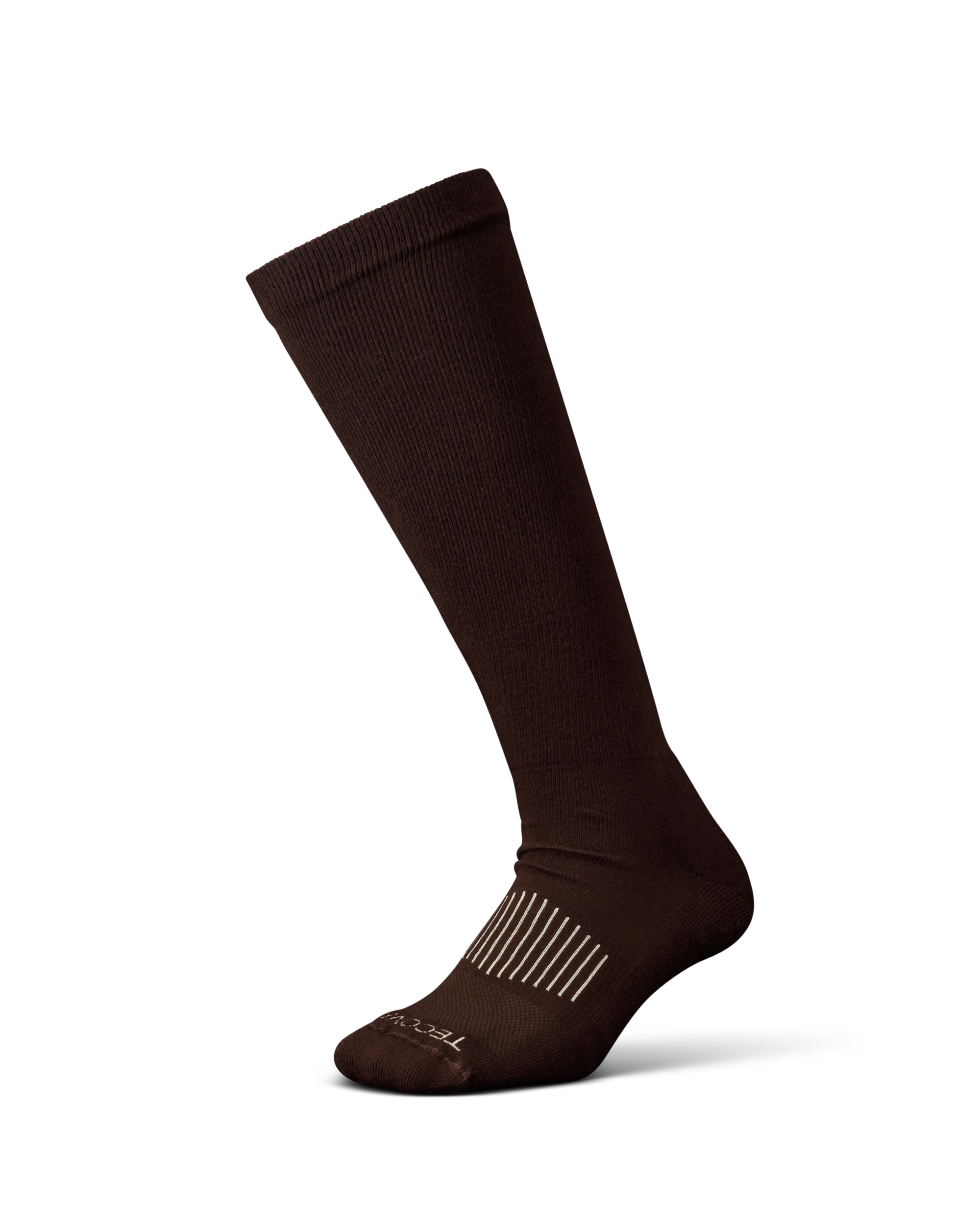Over-the-Calf Plaid & Horseshoe Socks (3-Pack) - Green Khaki Dark Brown Polyester Spandex