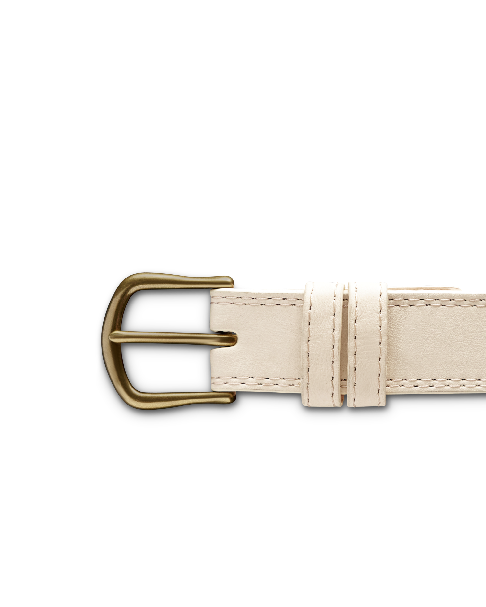 Women's Cowhide Belt - Bone Cowhide