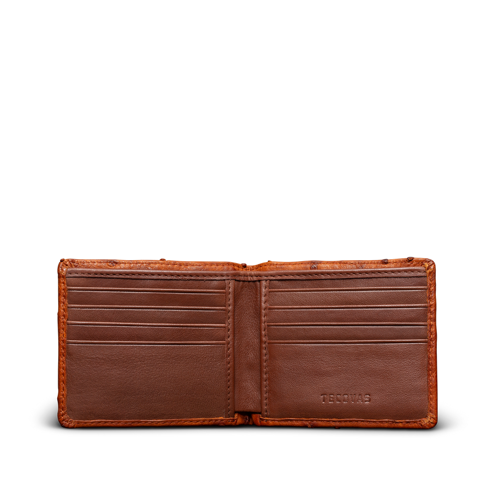 Ostrich Billfold - Pecan Ostrich