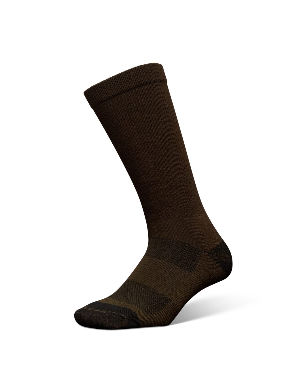Mid-Calf Socks (3-Pack) - Tan Dark Gray Brown Polyester Spandex