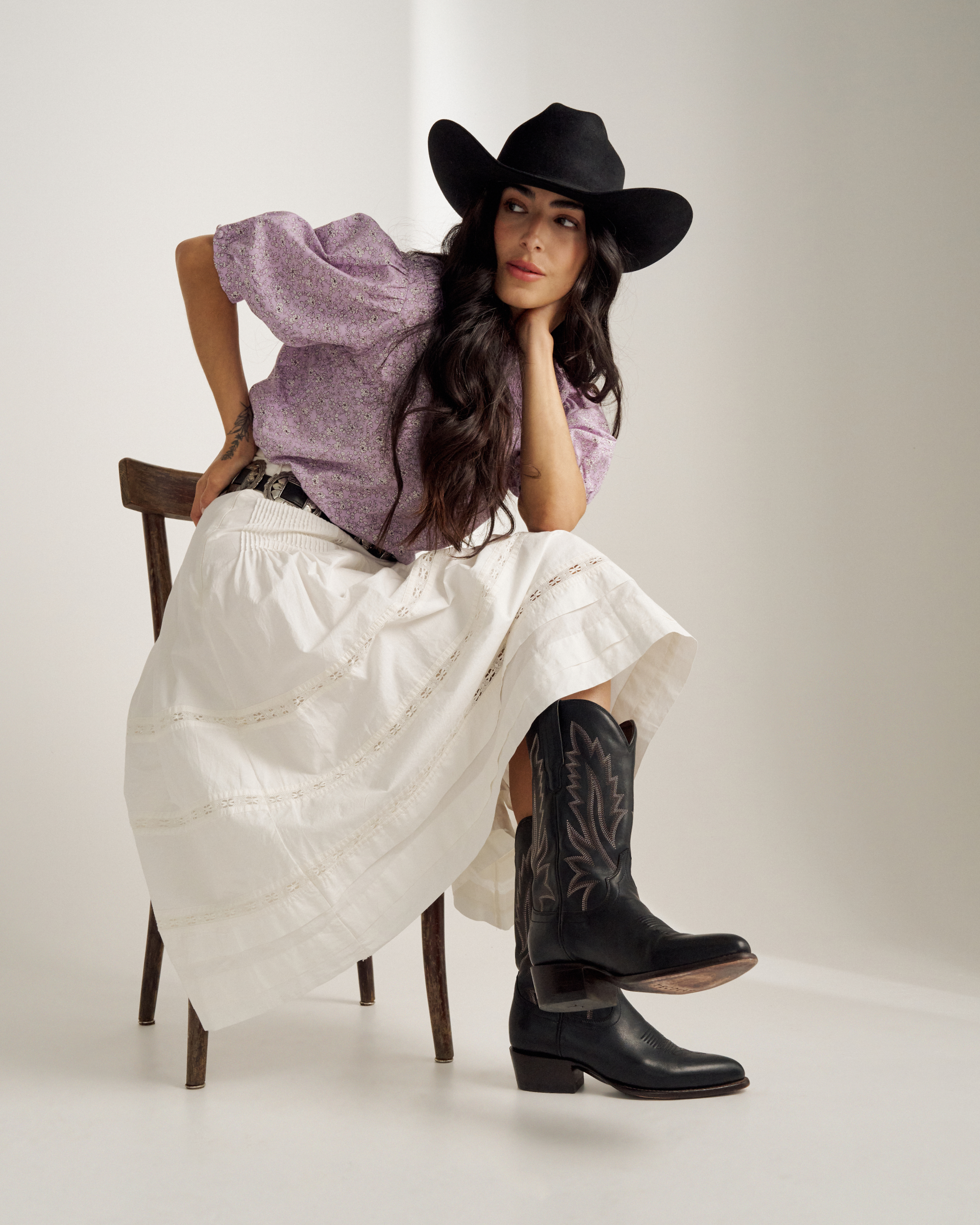 The Jamie - Midnight Cowhide
