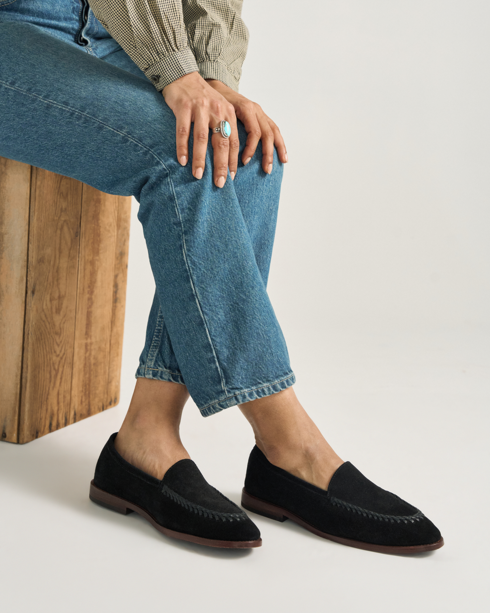 The Claire Braid - Midnight Suede
