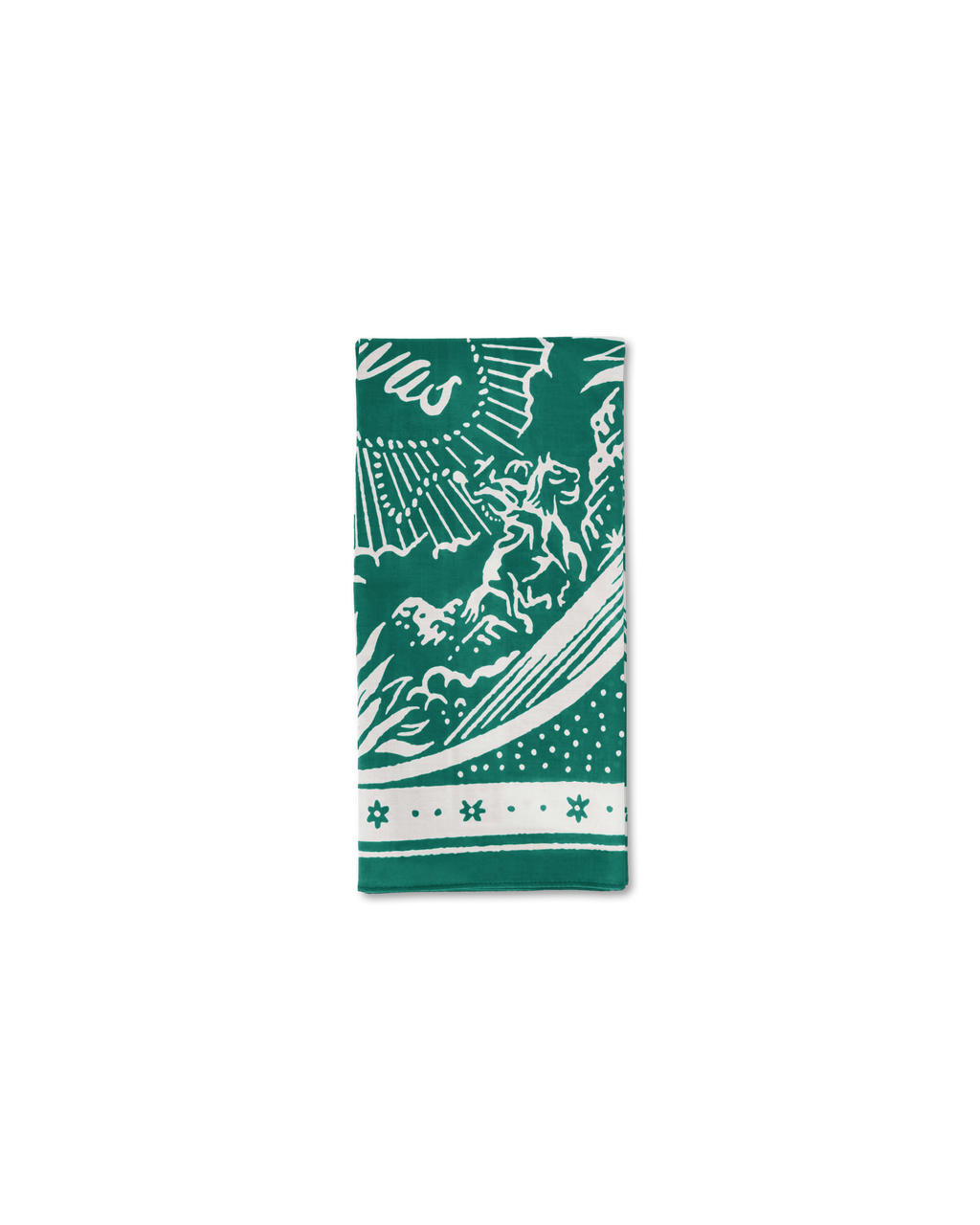 Gameday Bandana - Green Cotton