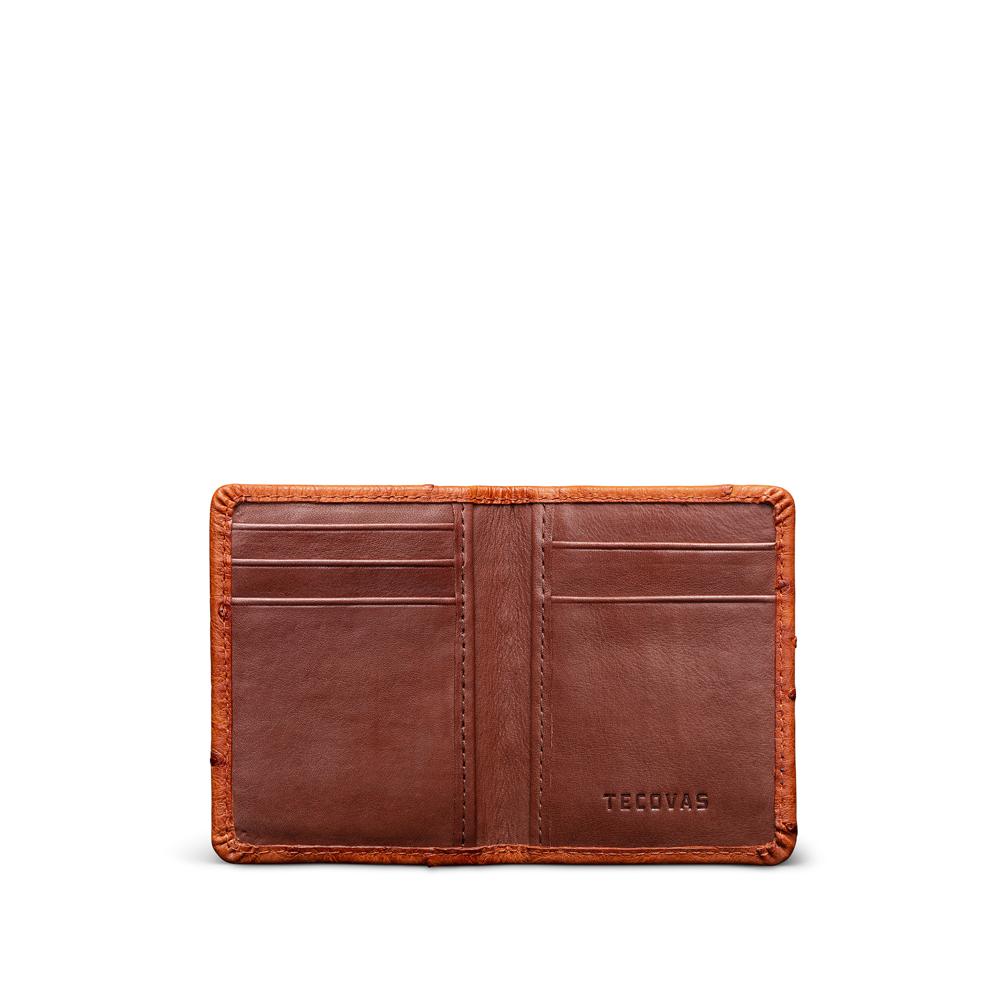 Ostrich Bifold - Pecan Ostrich