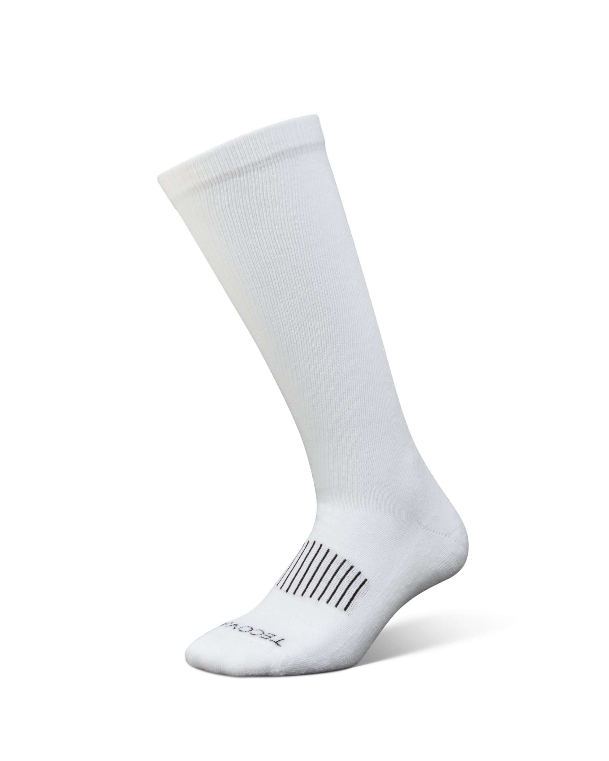 Over-The-Calf Socks (3-Pack) - Navy Brown White Polyester Spandex