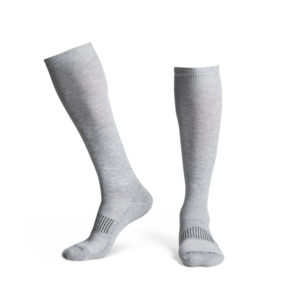 Over-The-Calf Socks (3-Pack) - Gray Polyester Spandex