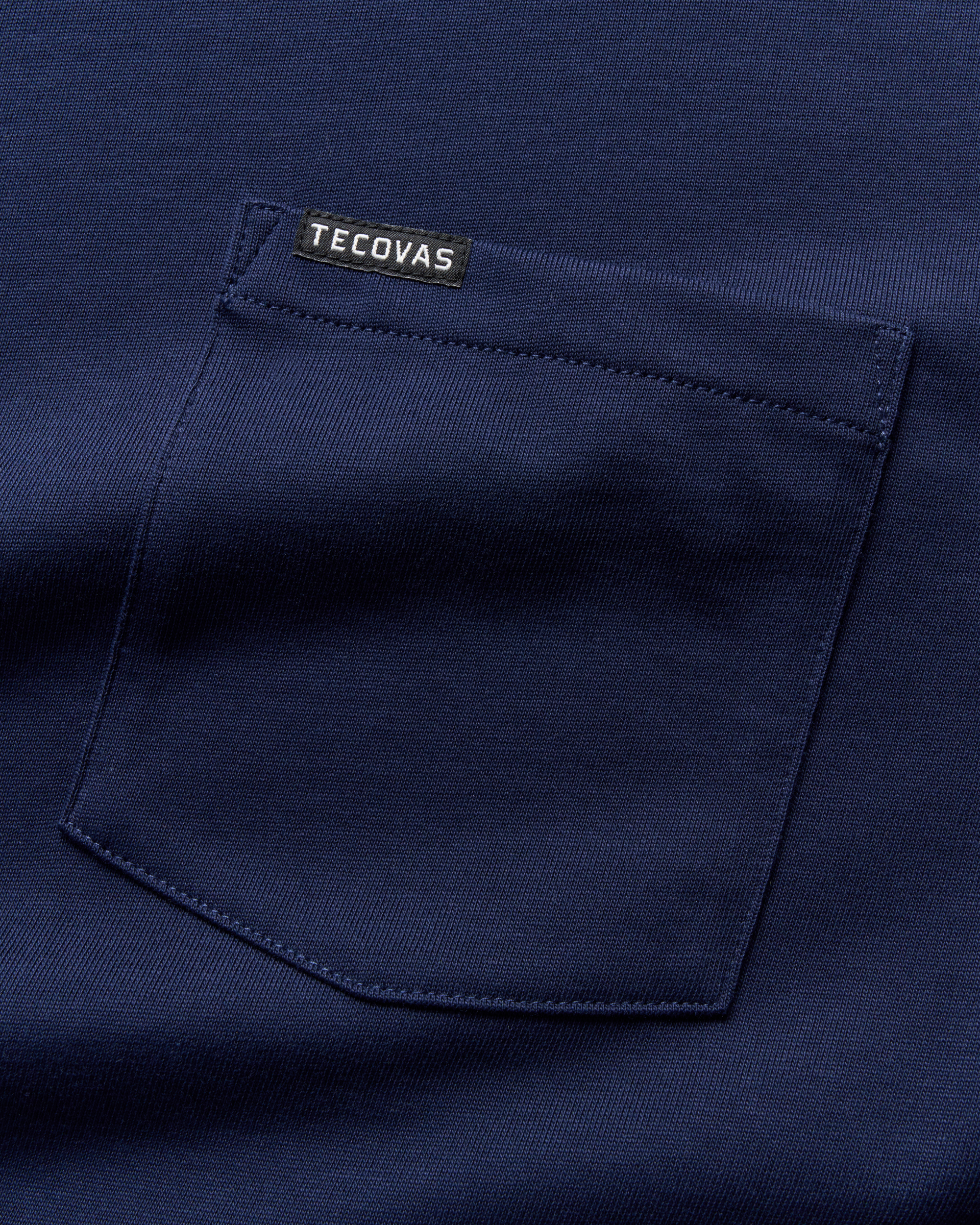 Men's Long Sleeve Standard Issue Pocket Tee - Navy Cotton