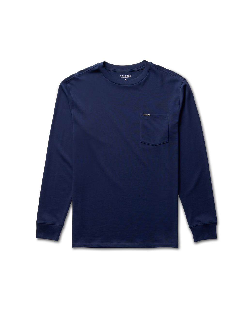 Men's Long Sleeve Standard Issue Pocket Tee - Navy Cotton