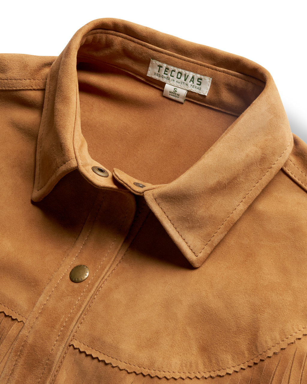 Women's Suede Shacket - Tan Suede