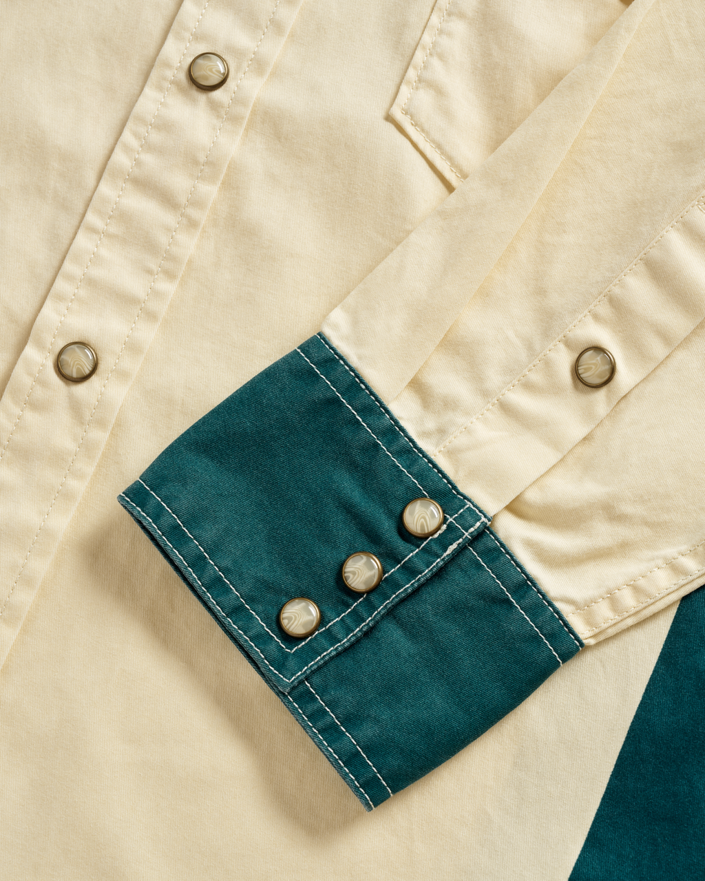 Men's Thorn Stopper Pearl Snap - Brick Cotton