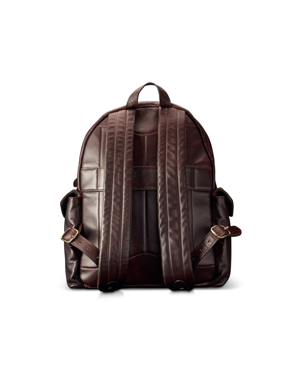 Men's Leather Backpack - Dark Brown Cowhide