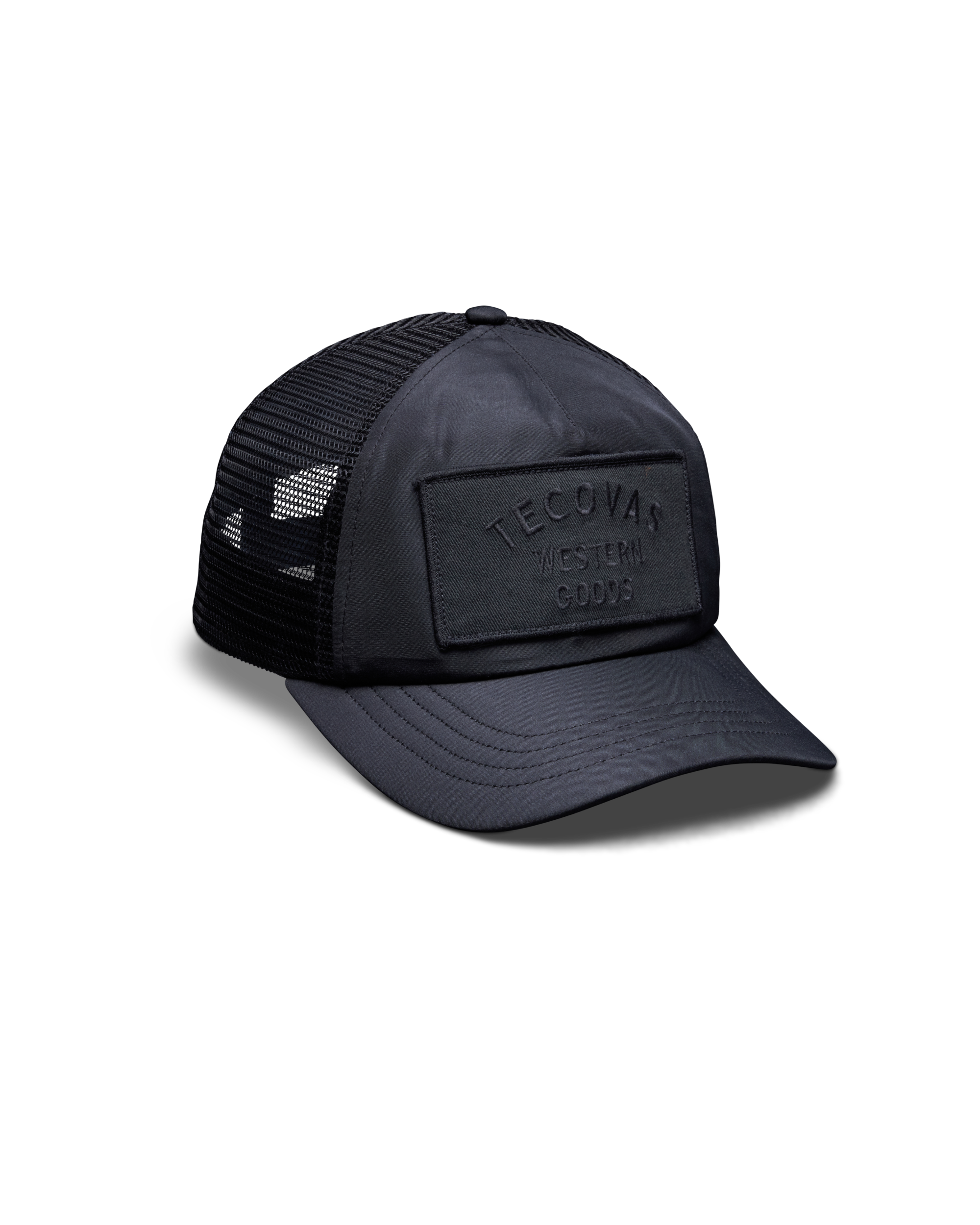 Western Goods Trucker Hat - Black Polyester