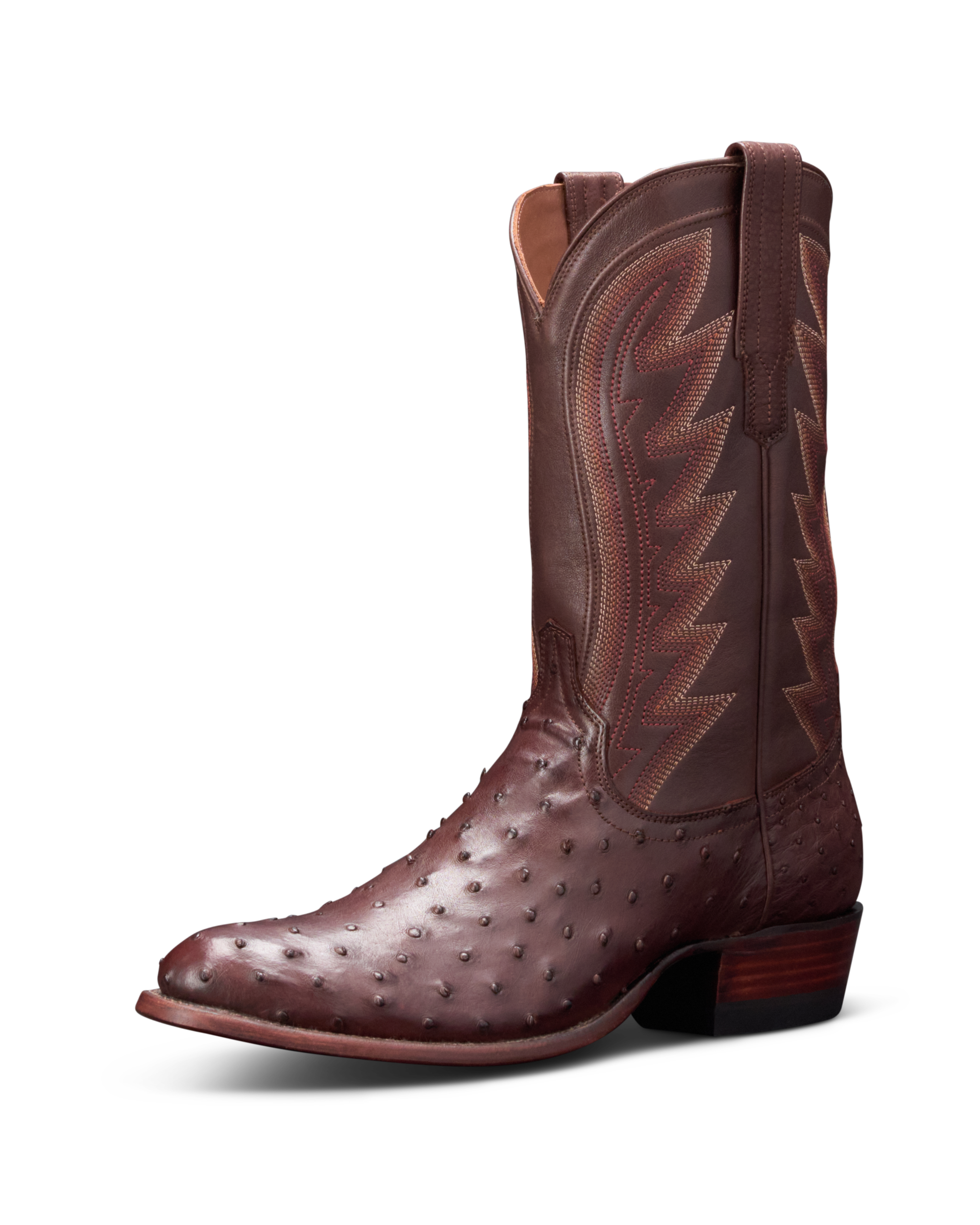 The Wyatt - Mahogany Ostrich