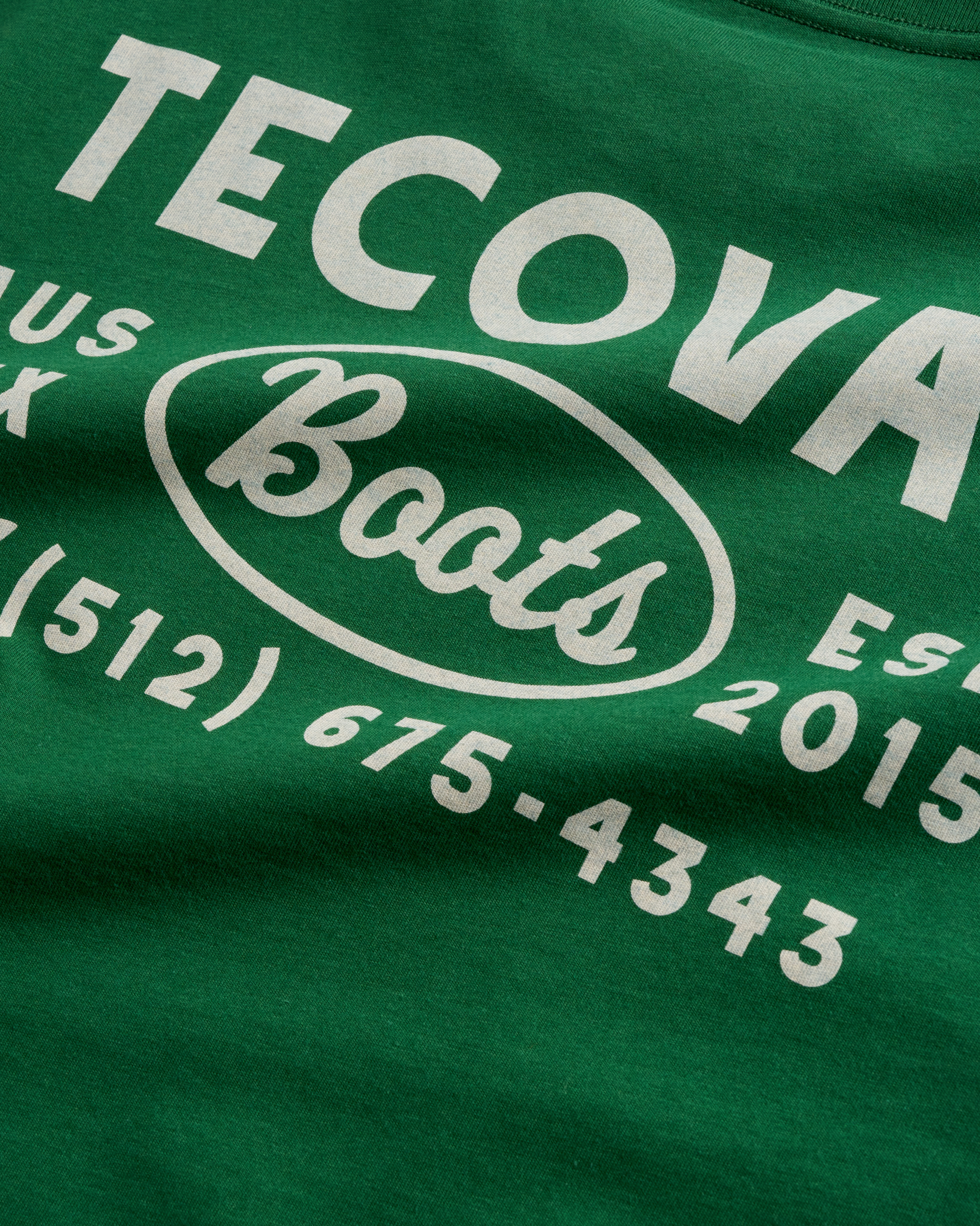 Men's Boots Advertisment Tee - Green Pima Cotton