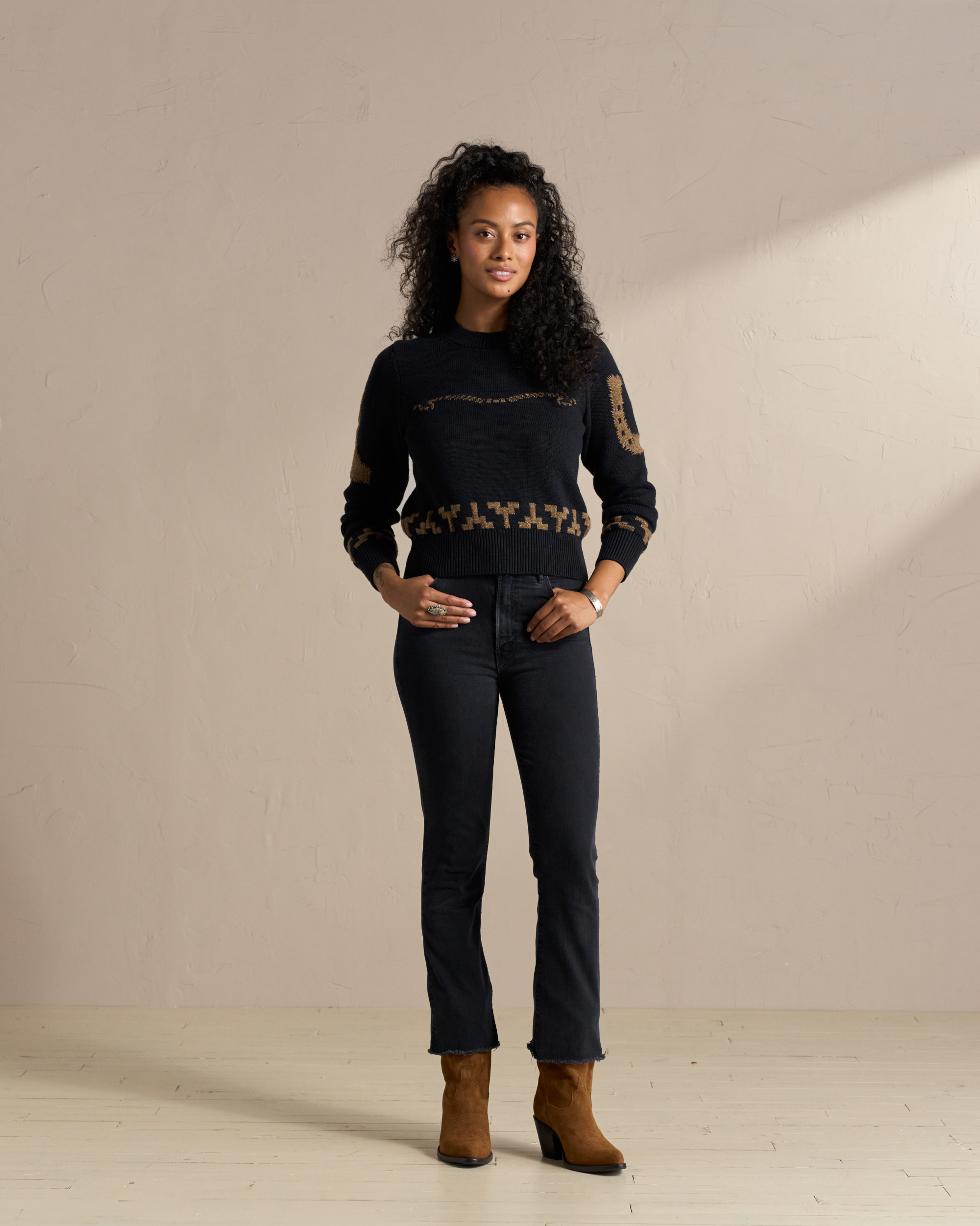 The Cassie - Honey Deerskin Roughout