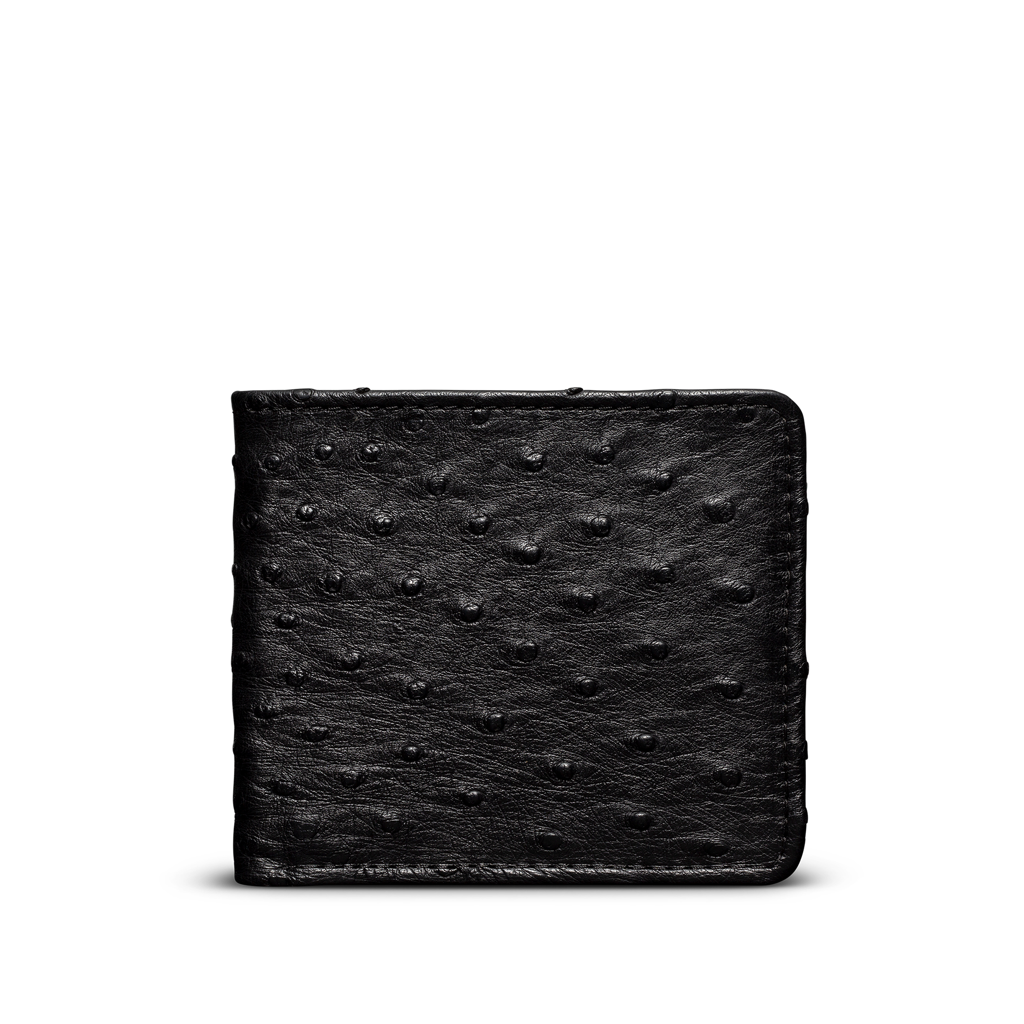 Ostrich Billfold - Midnight Ostrich