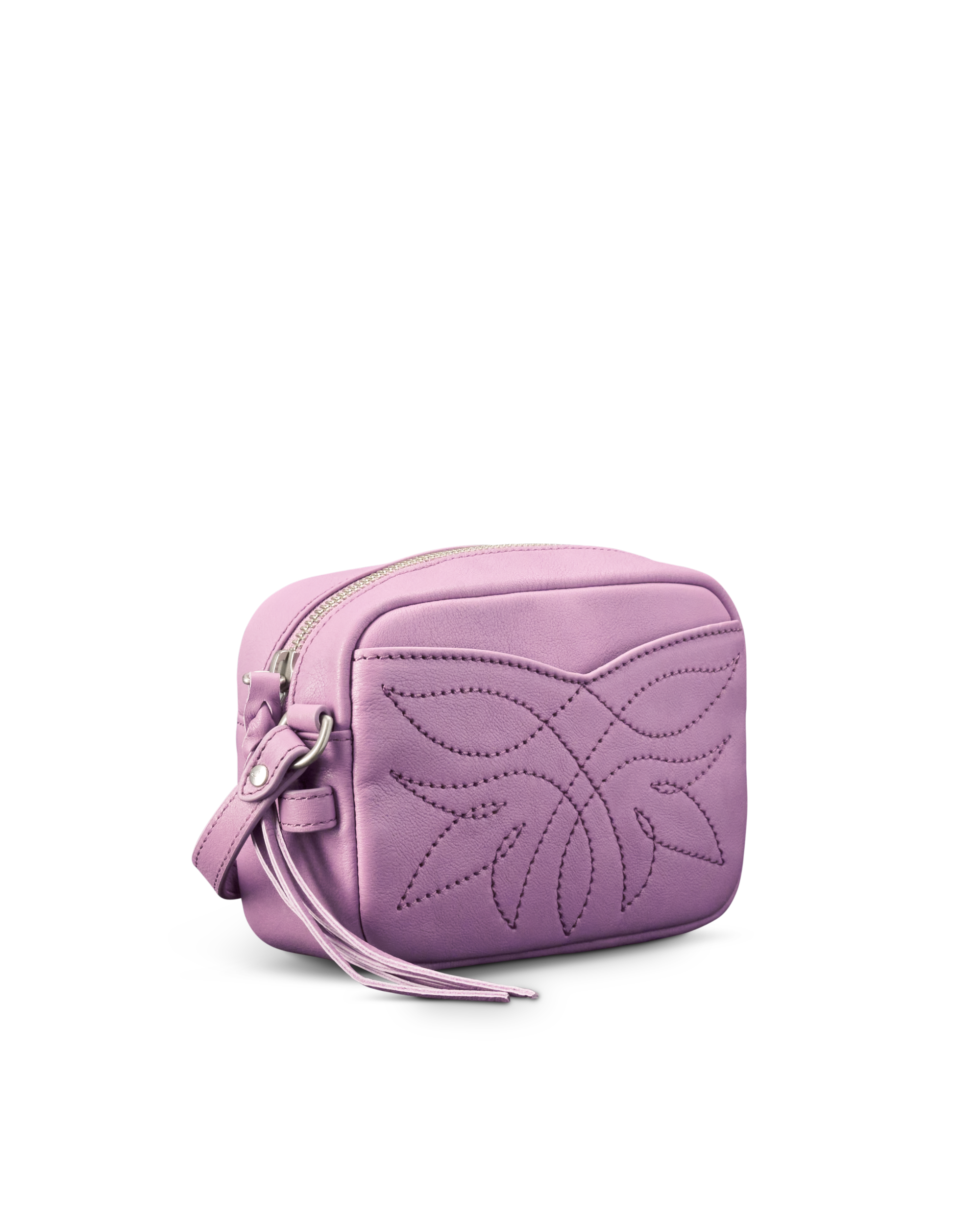 Flower Mini Crossbody - Orchid Cowhide
