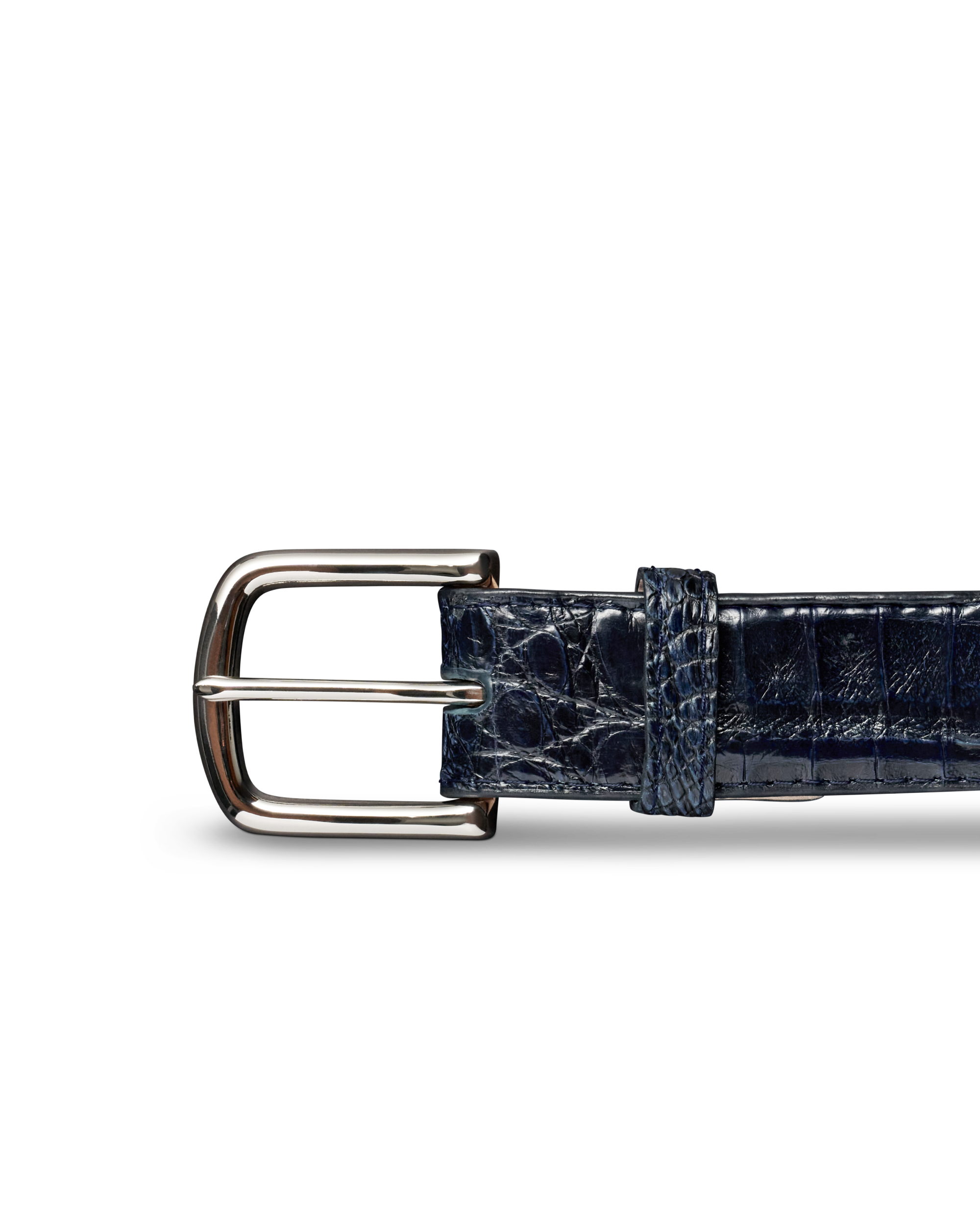 Men's Caiman Belt - Blueberry Caiman