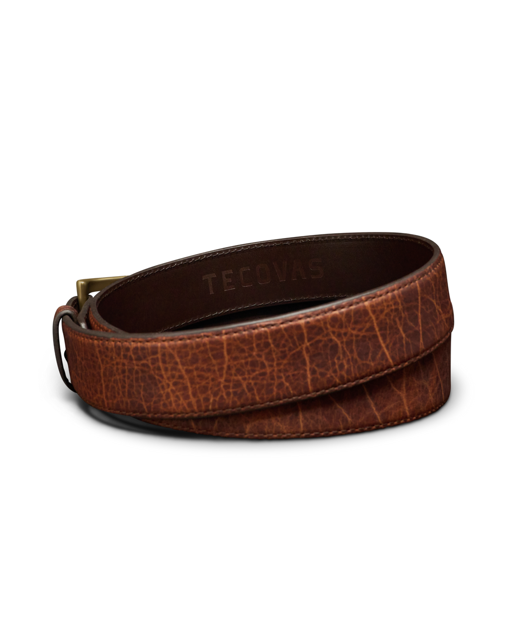 Men's Bison Belt - Burnt Umber Bison