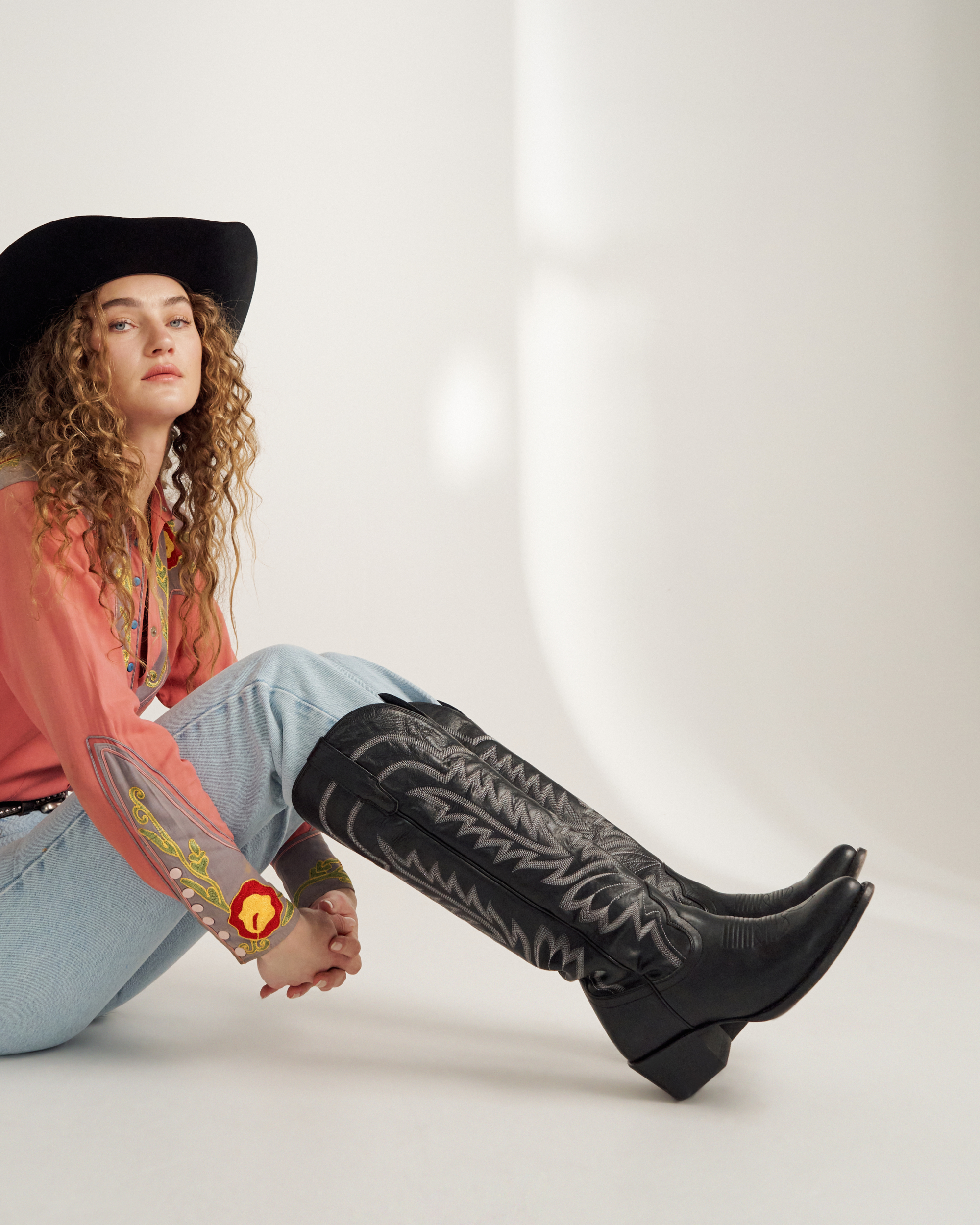 The Abby - Midnight Cowhide