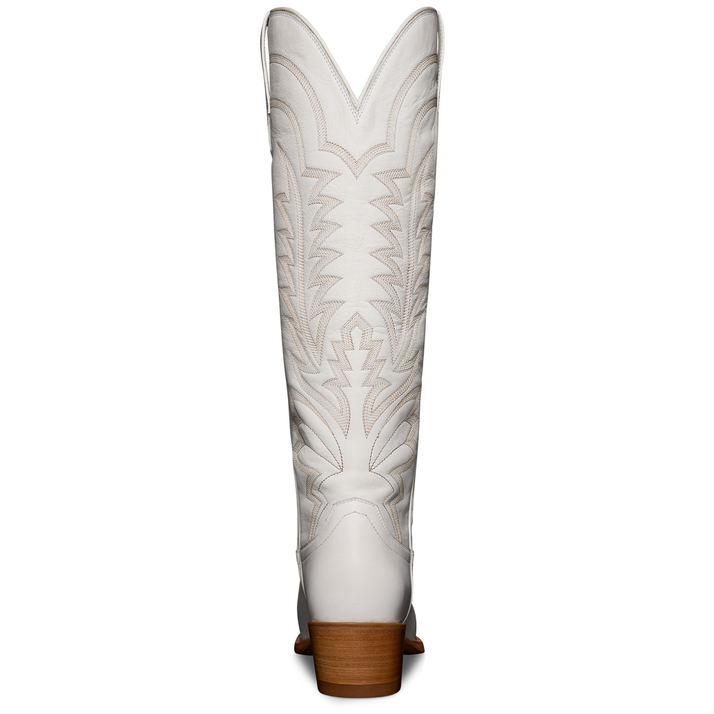 The Abby Wide Calf - Snow Cowhide