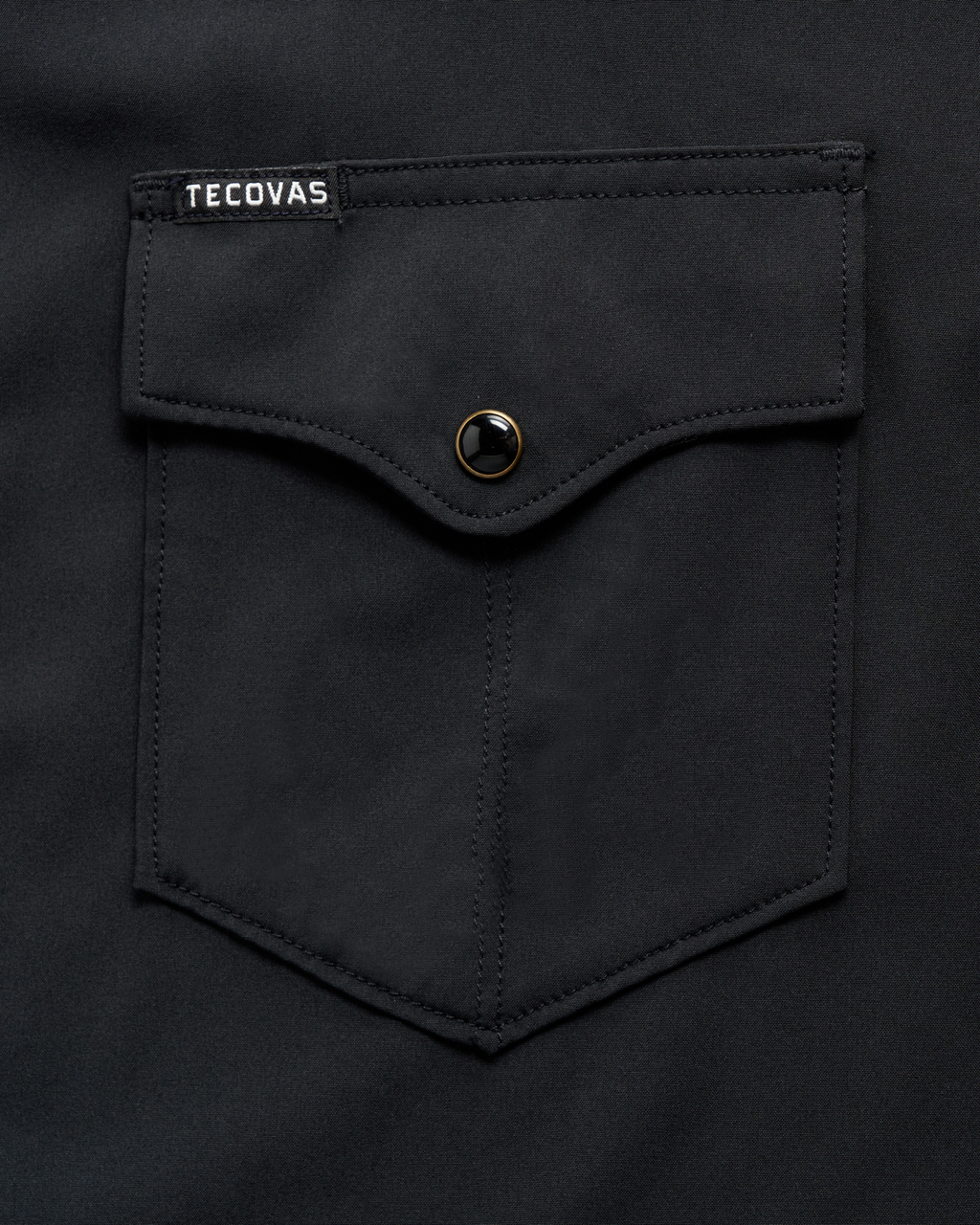 Men's Performance Short Sleeve Western Pearl Snap - Black Performance