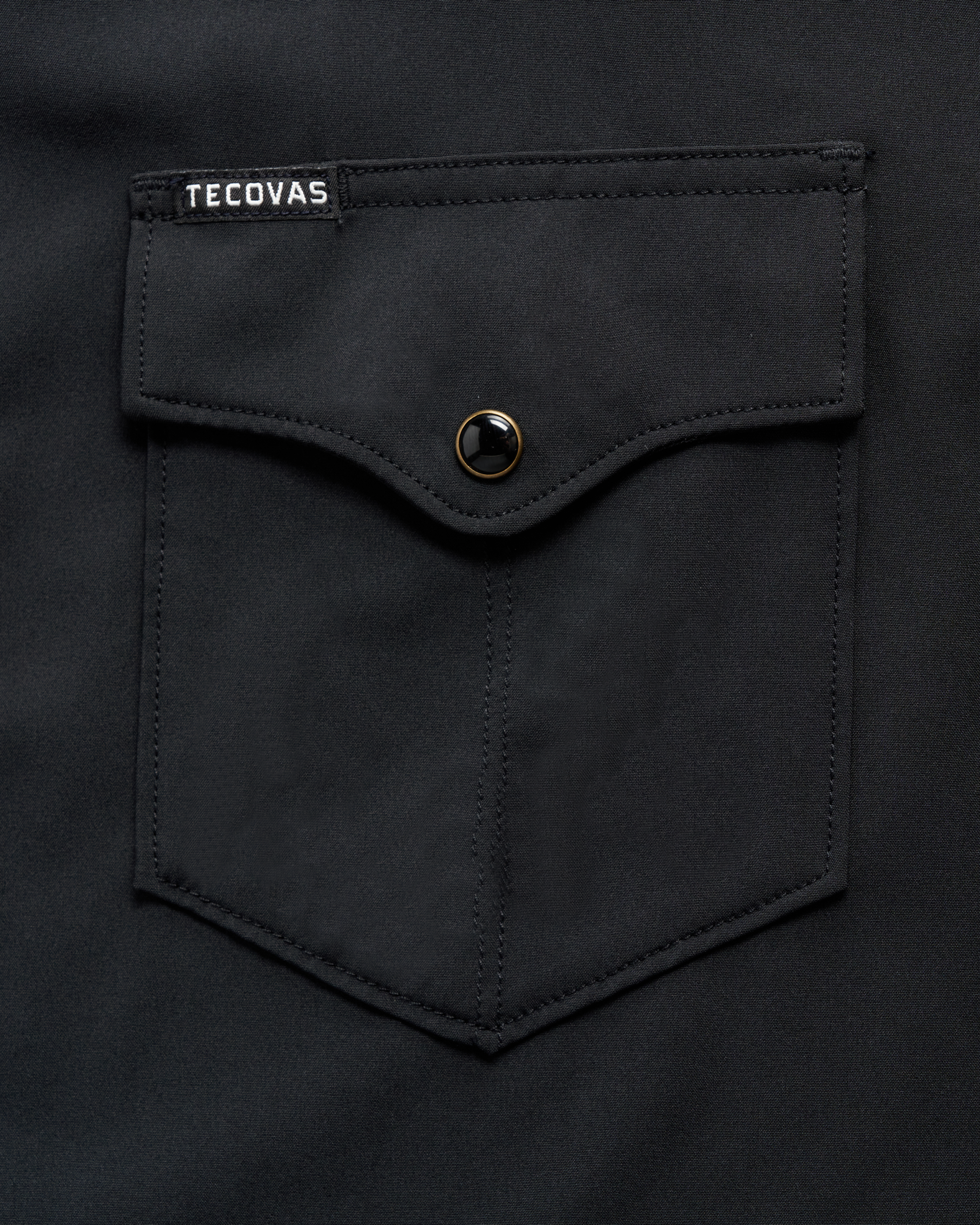 Men's Performance Short Sleeve Western Pearl Snap - Black Performance