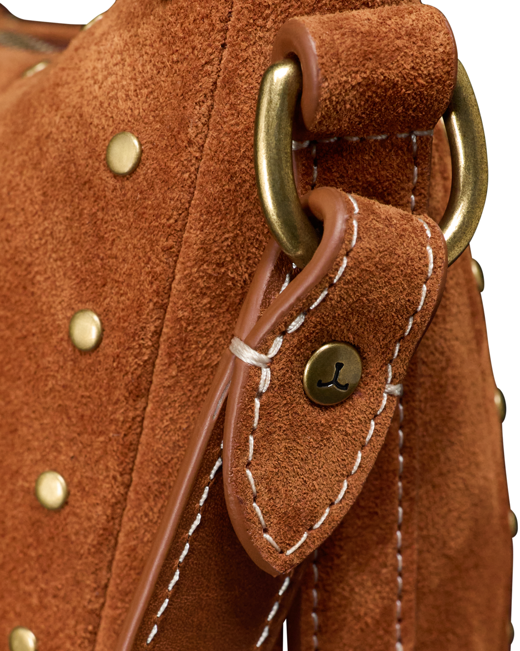 Slouchy Shoulder Bag - Saddle Suede