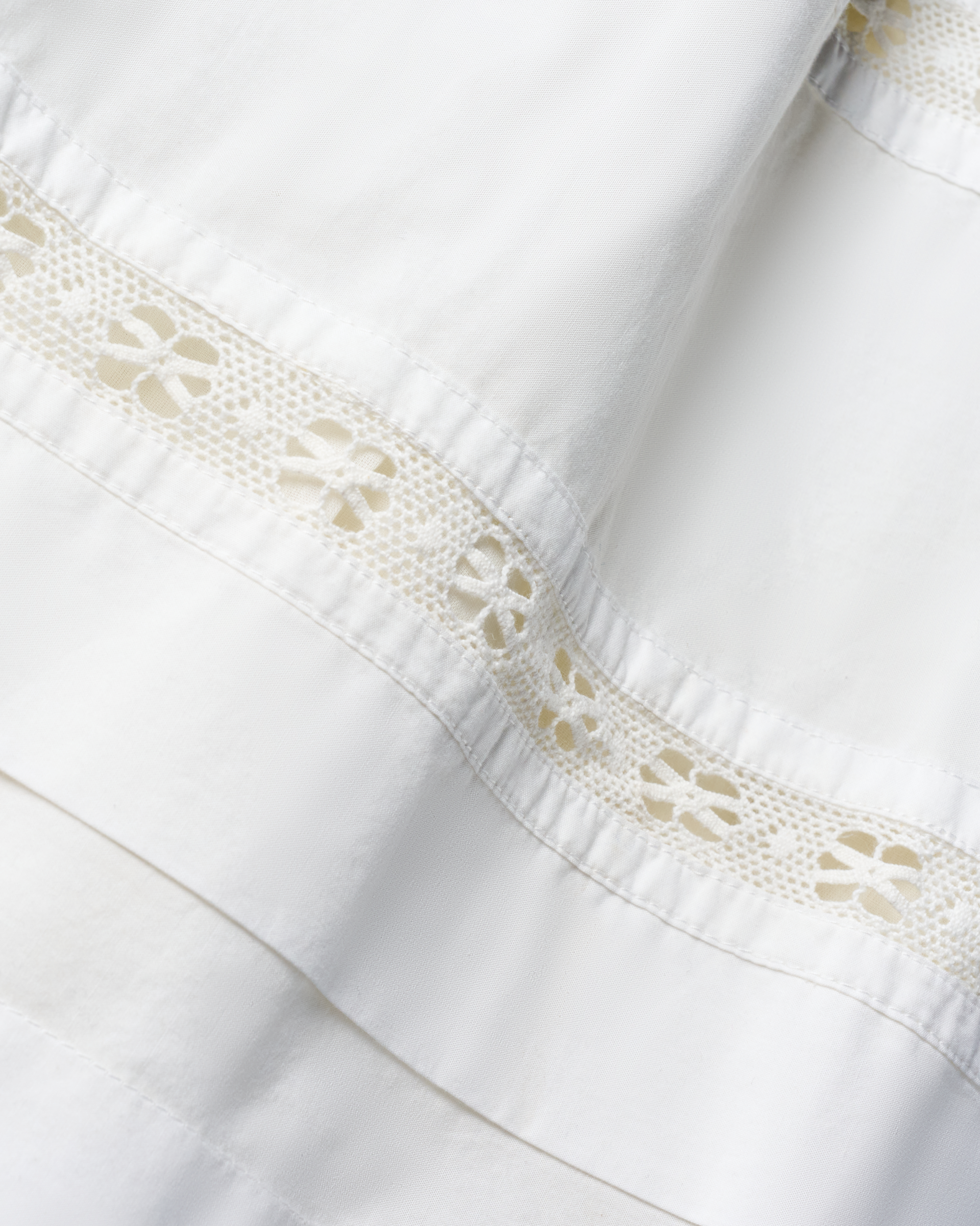 Women's Cotton Poplin Midi Skirt - White Cotton