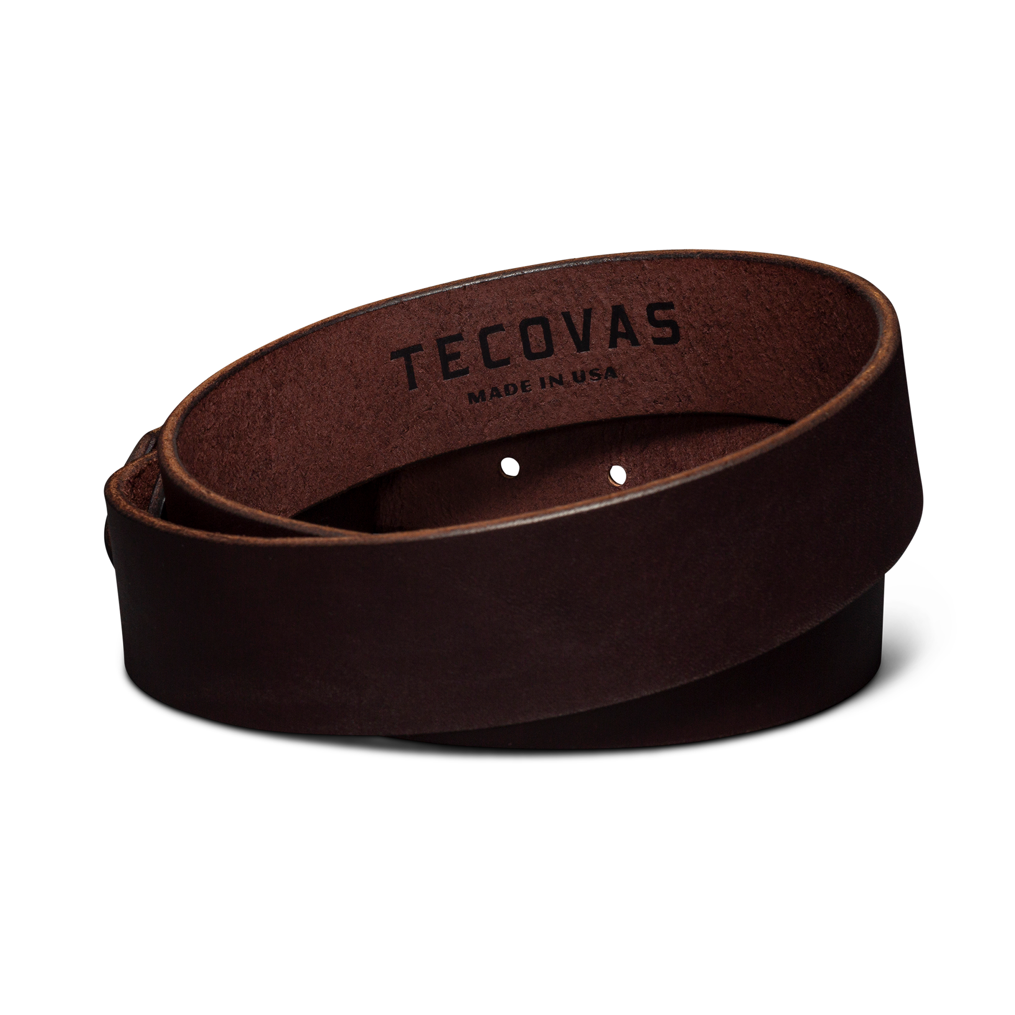 Men's Harness Leather Belt - Umber Cowhide