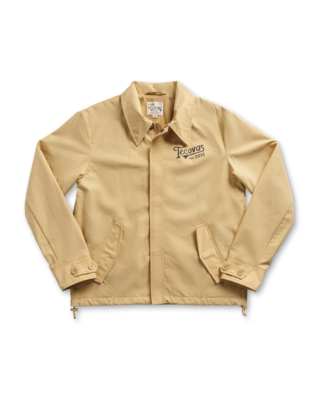 Men's Coaches Jacket - Khaki Nylon