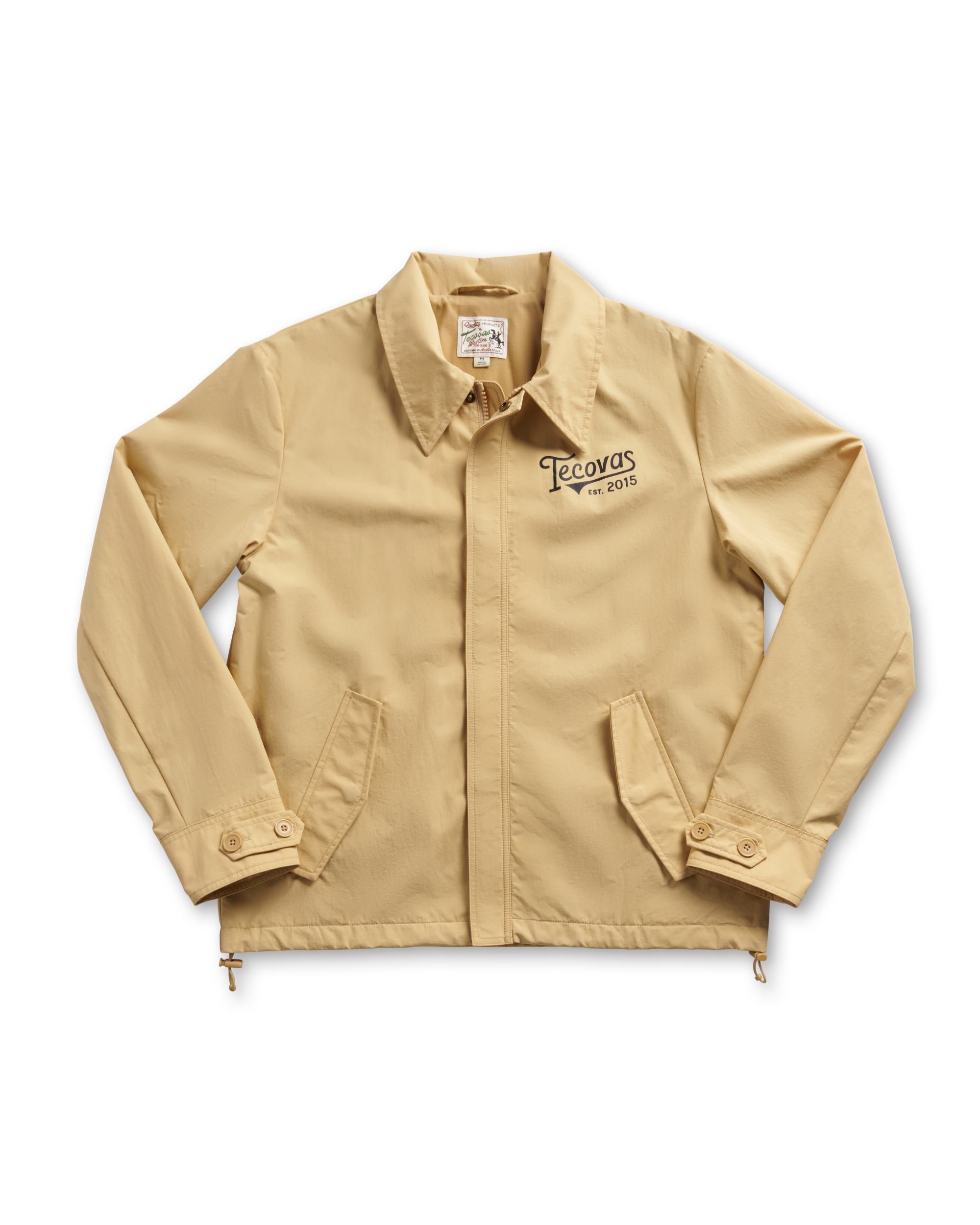 Men's Coaches Jacket - Khaki Nylon