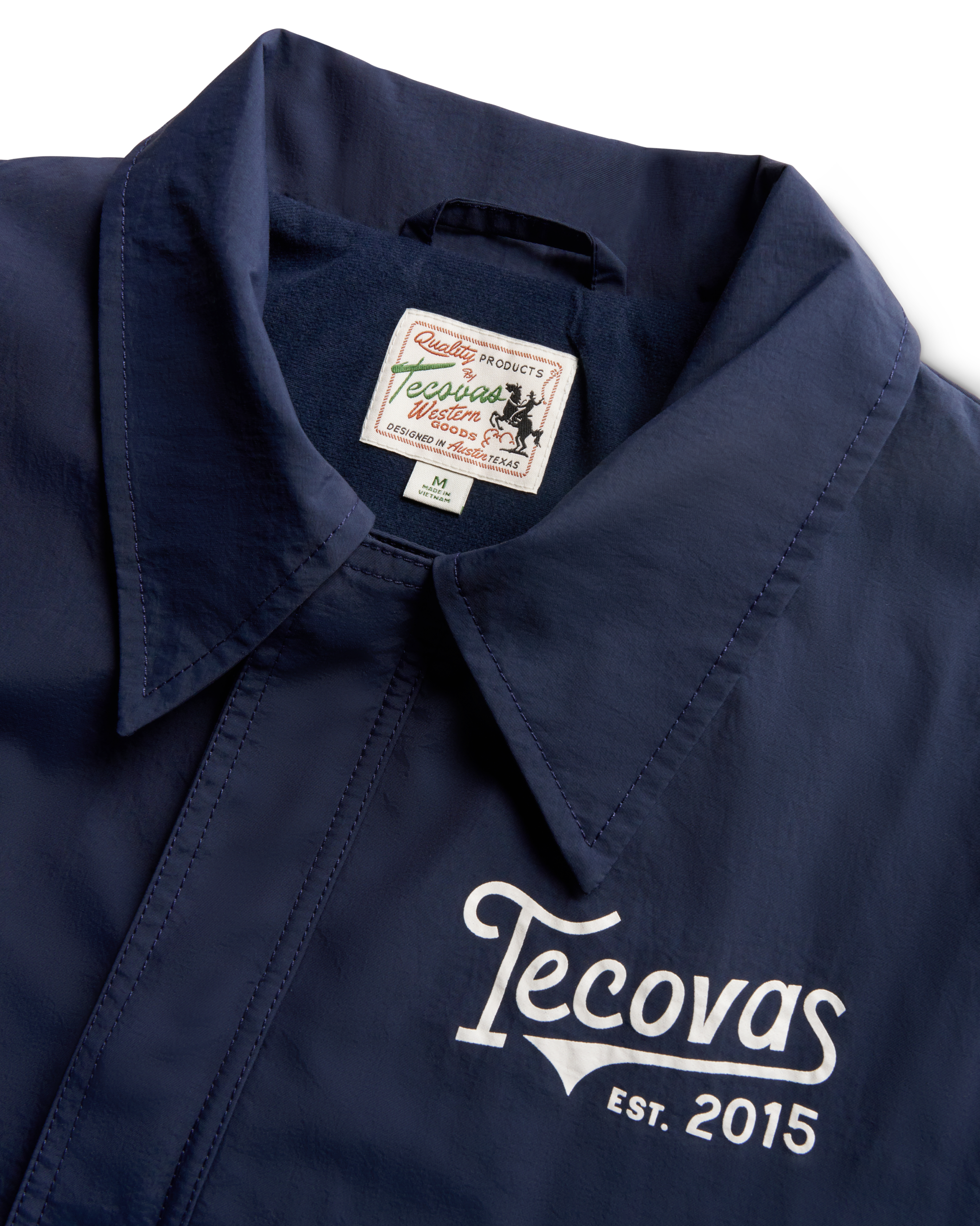 Men's Coaches Jacket - Navy Nylon