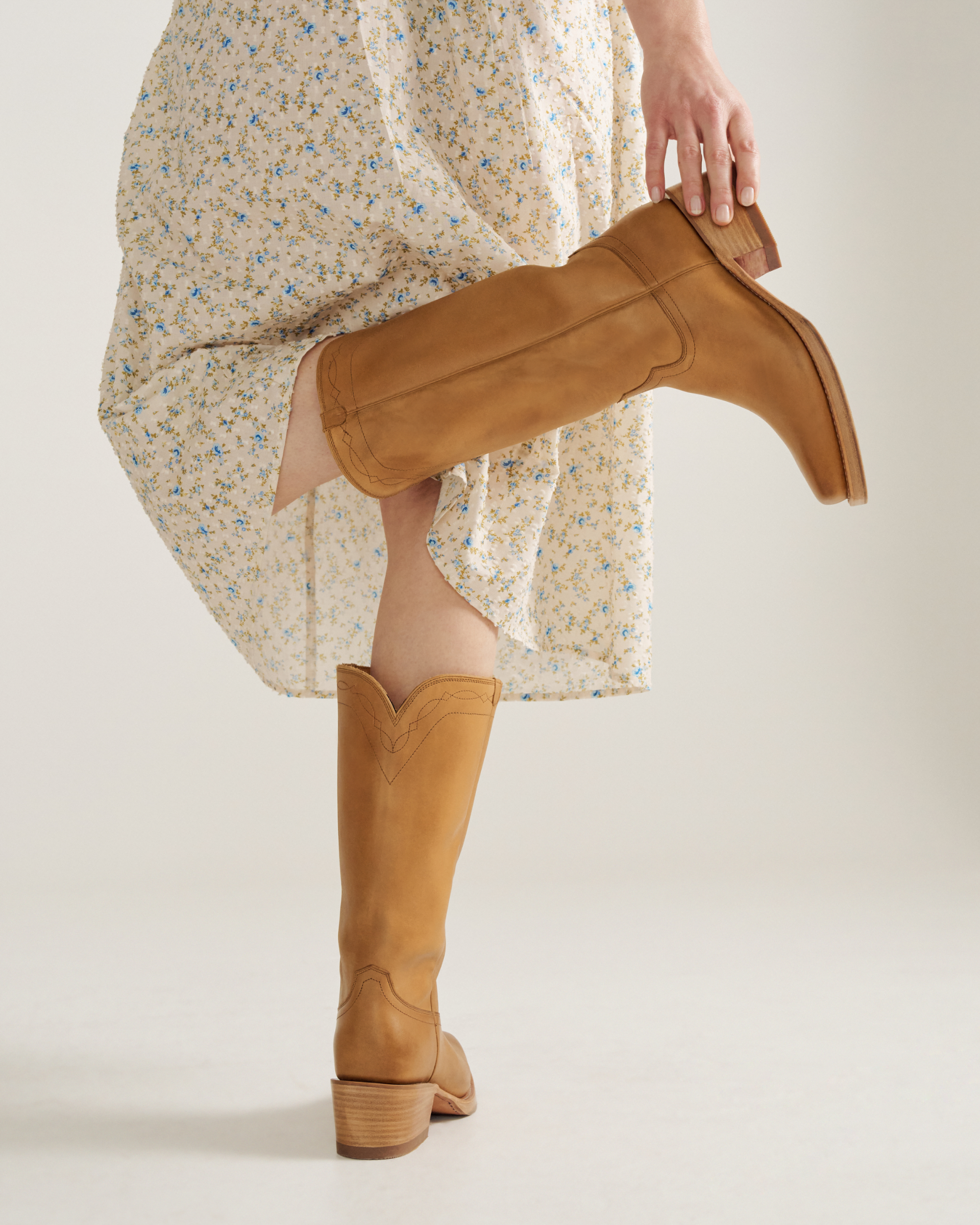 The Charlie - Camel Cowhide