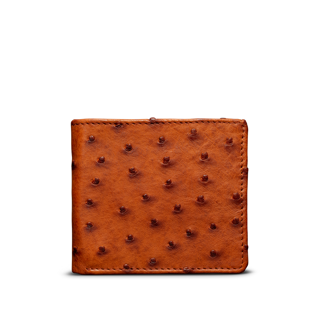 Ostrich Billfold - Pecan Ostrich