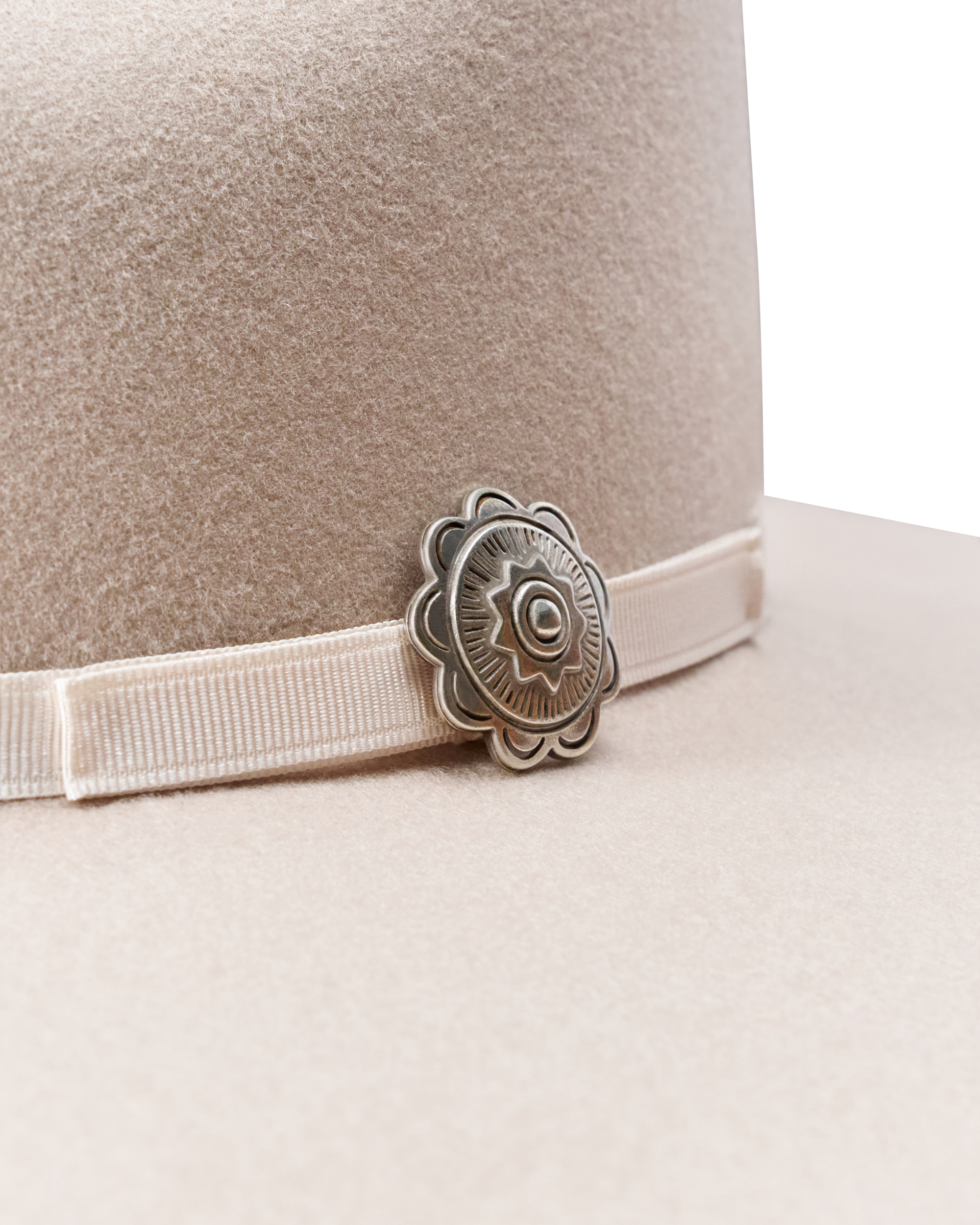 Concho Hat Pin - Silver Metal