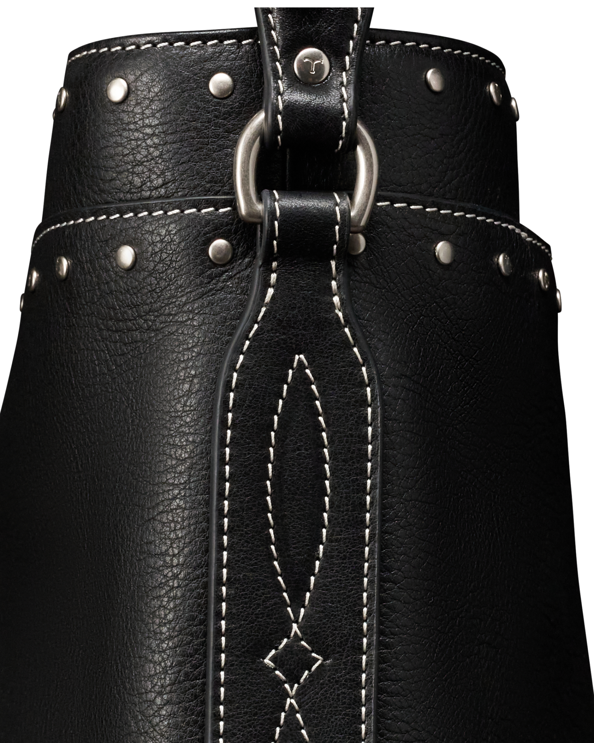 Cowhide Bucket Bag - Black Cowhide