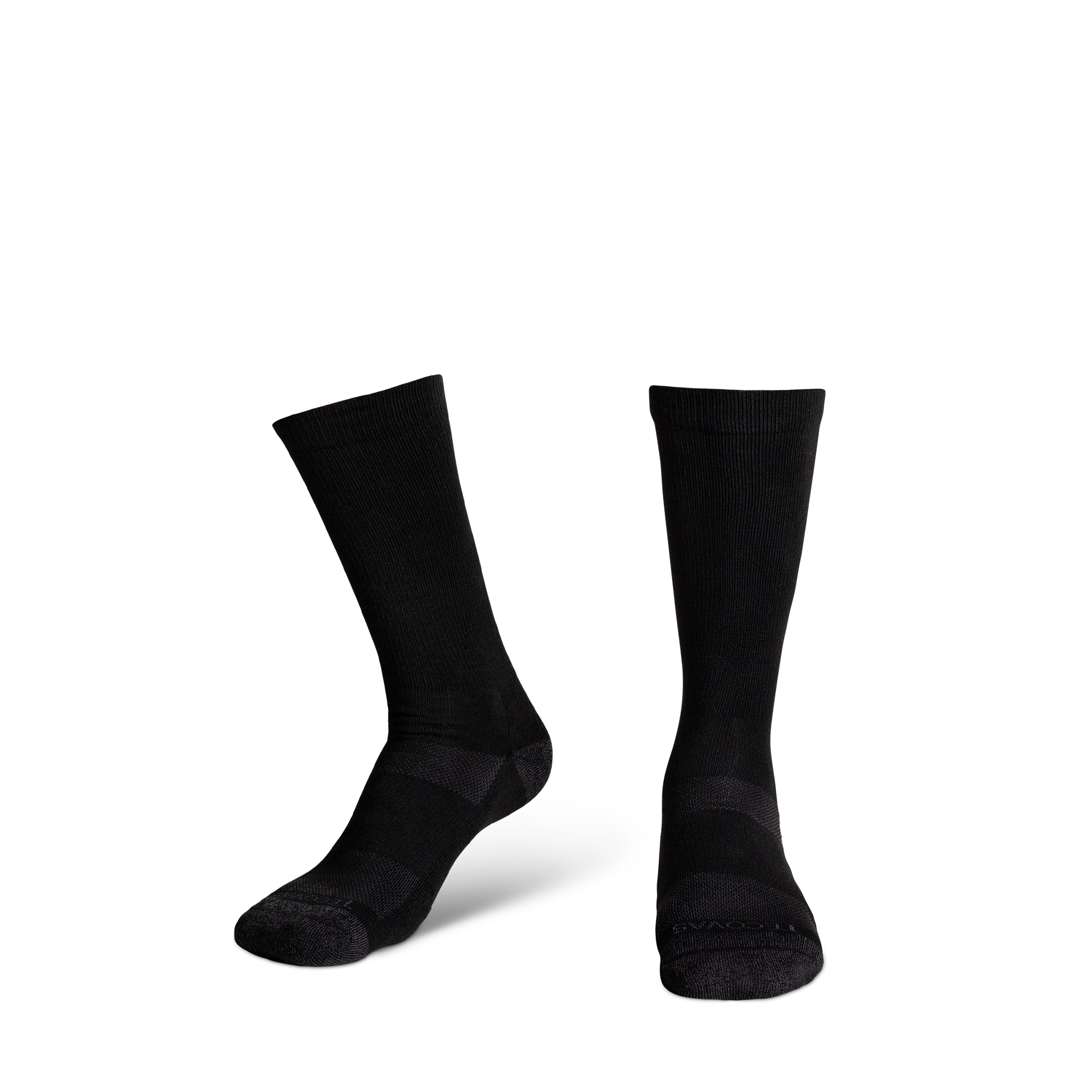 Mid-Calf Socks (3-Pack) - Midnight Polyester Spandex