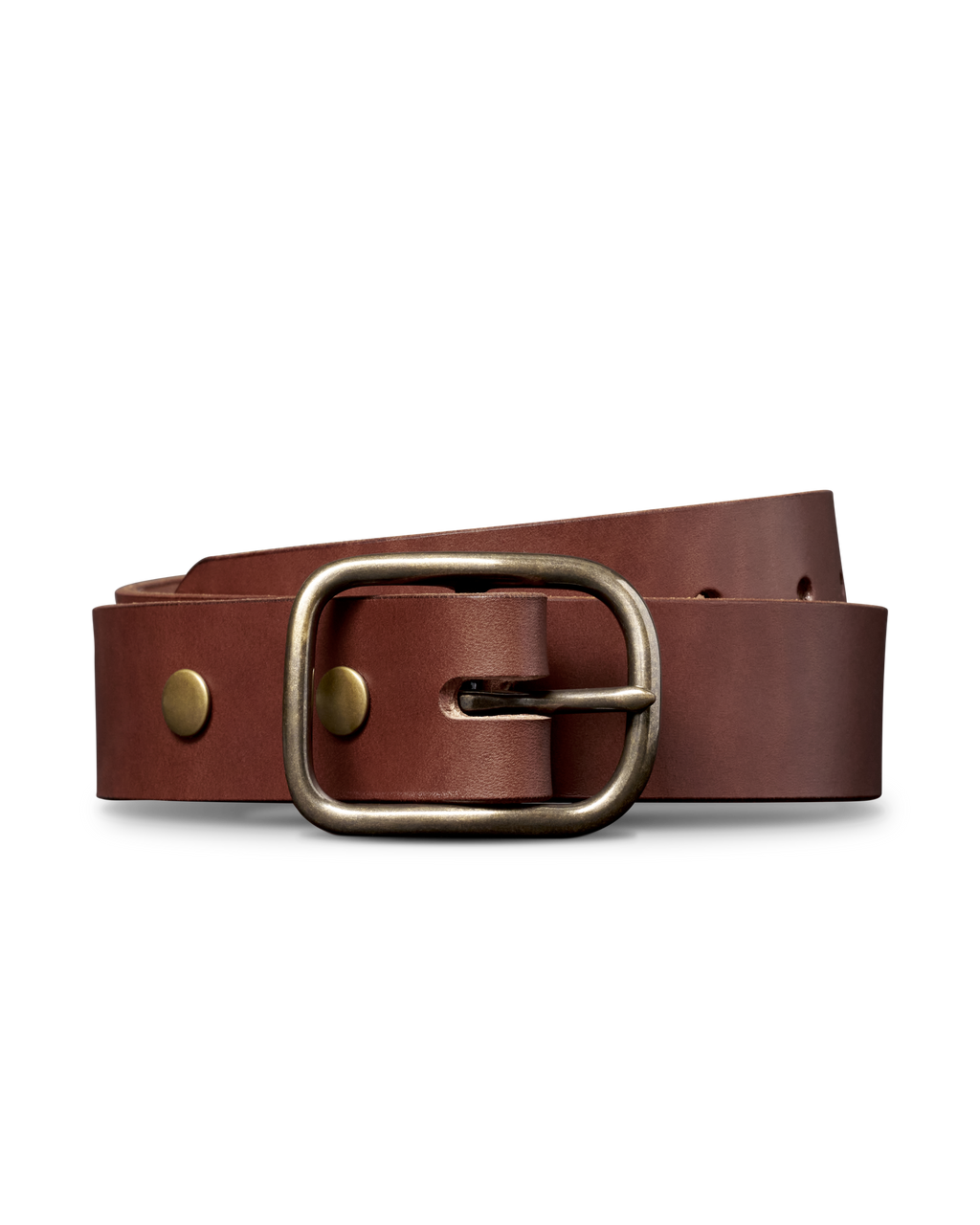 Men's Harness Leather Belt - Bourbon Cowhide