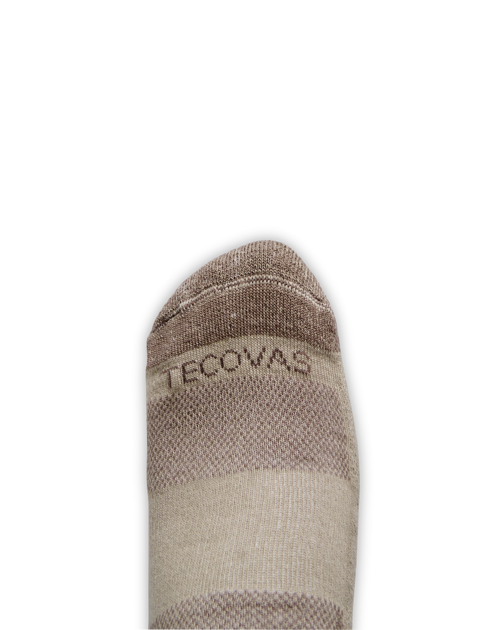 Mid-Calf Socks (3-Pack) - Tan Dark Gray Brown Polyester Spandex