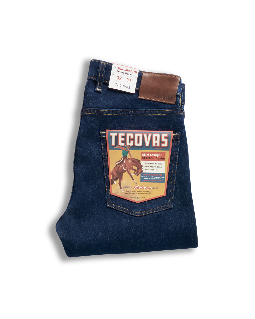 Men's Slim Straight Stretch Denim - Dark Indigo Stretch Denim