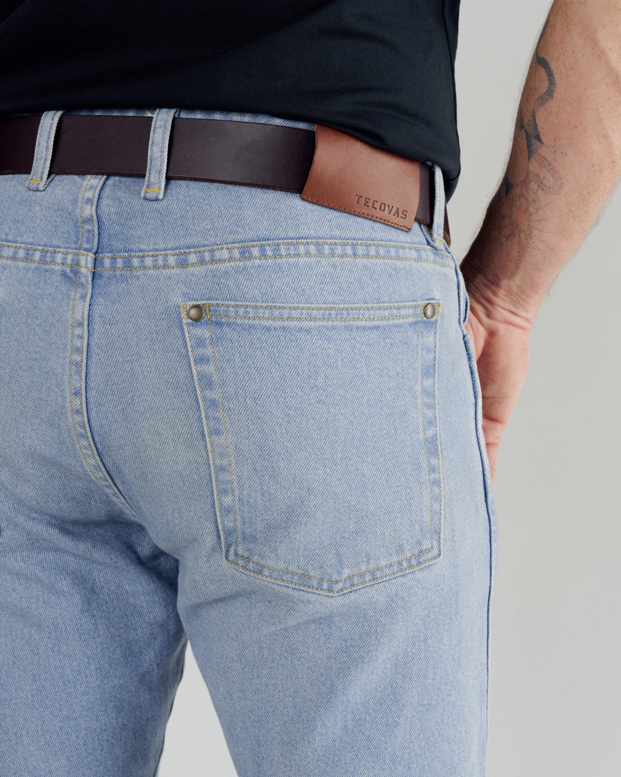 Men's Slim Straight Heritage Denim - Light Blue Heritage Denim